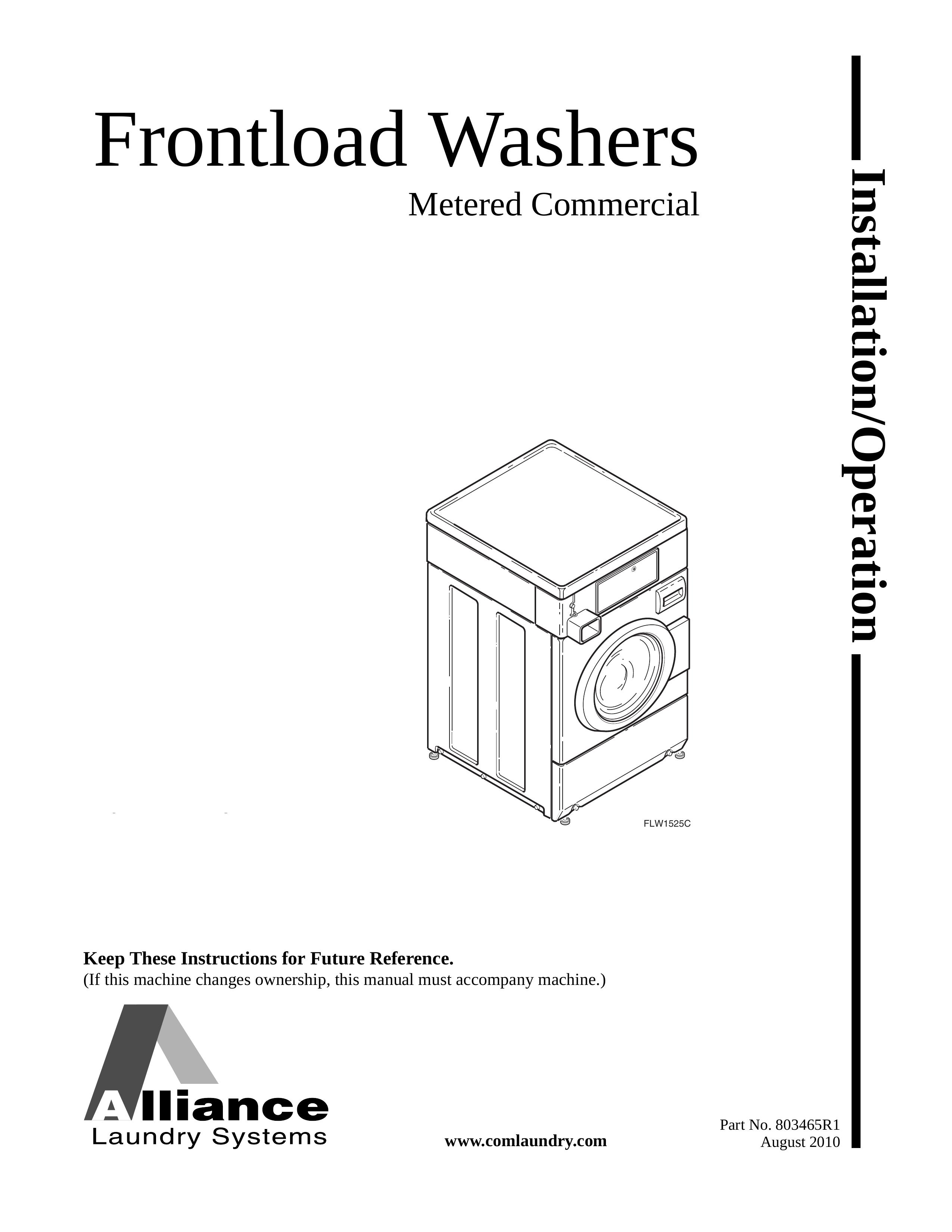 Alliance Laundry Systems FLW1525C Washer User Manual