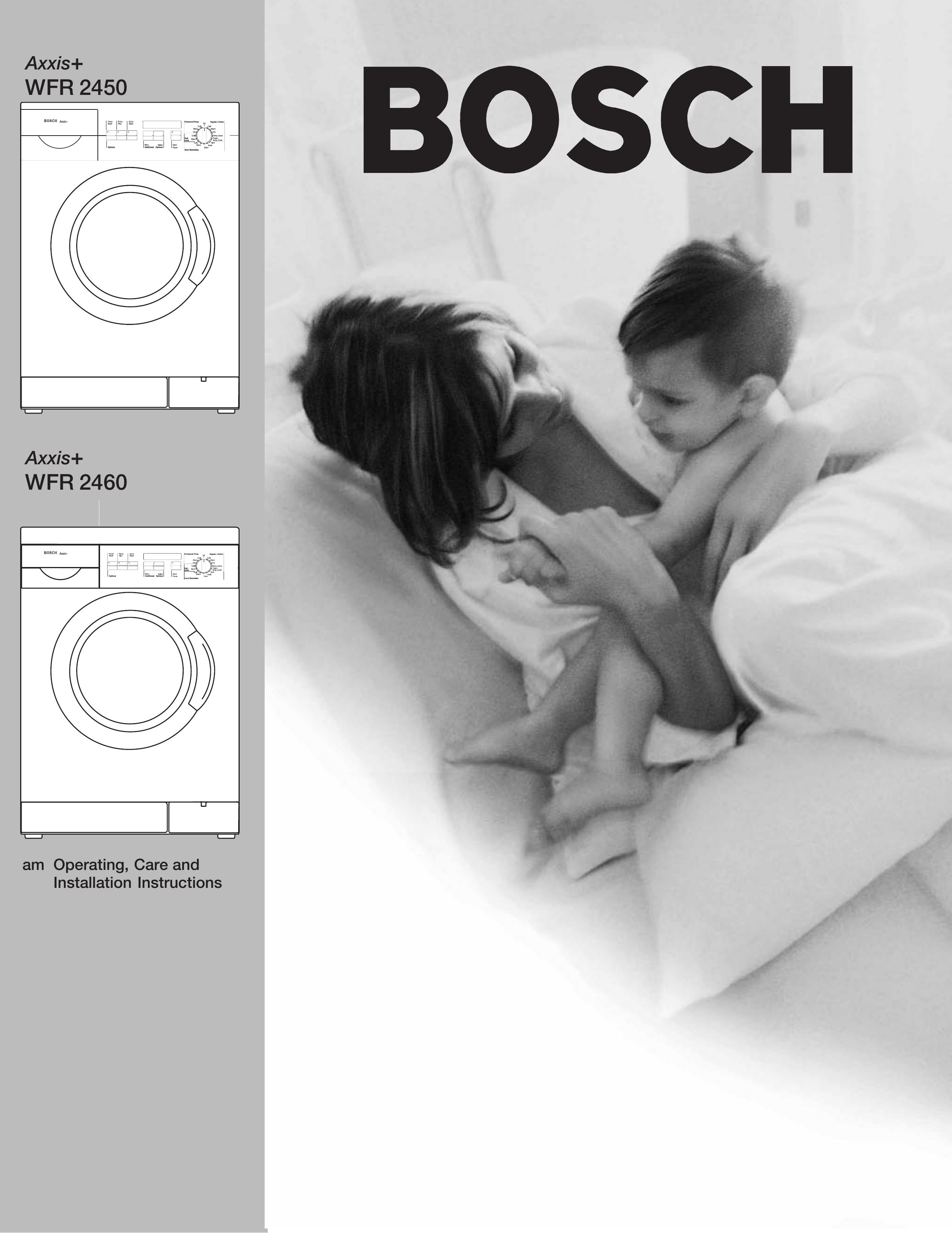 Bosch Appliances Axxis+ WFR 2460 Washer User Manual