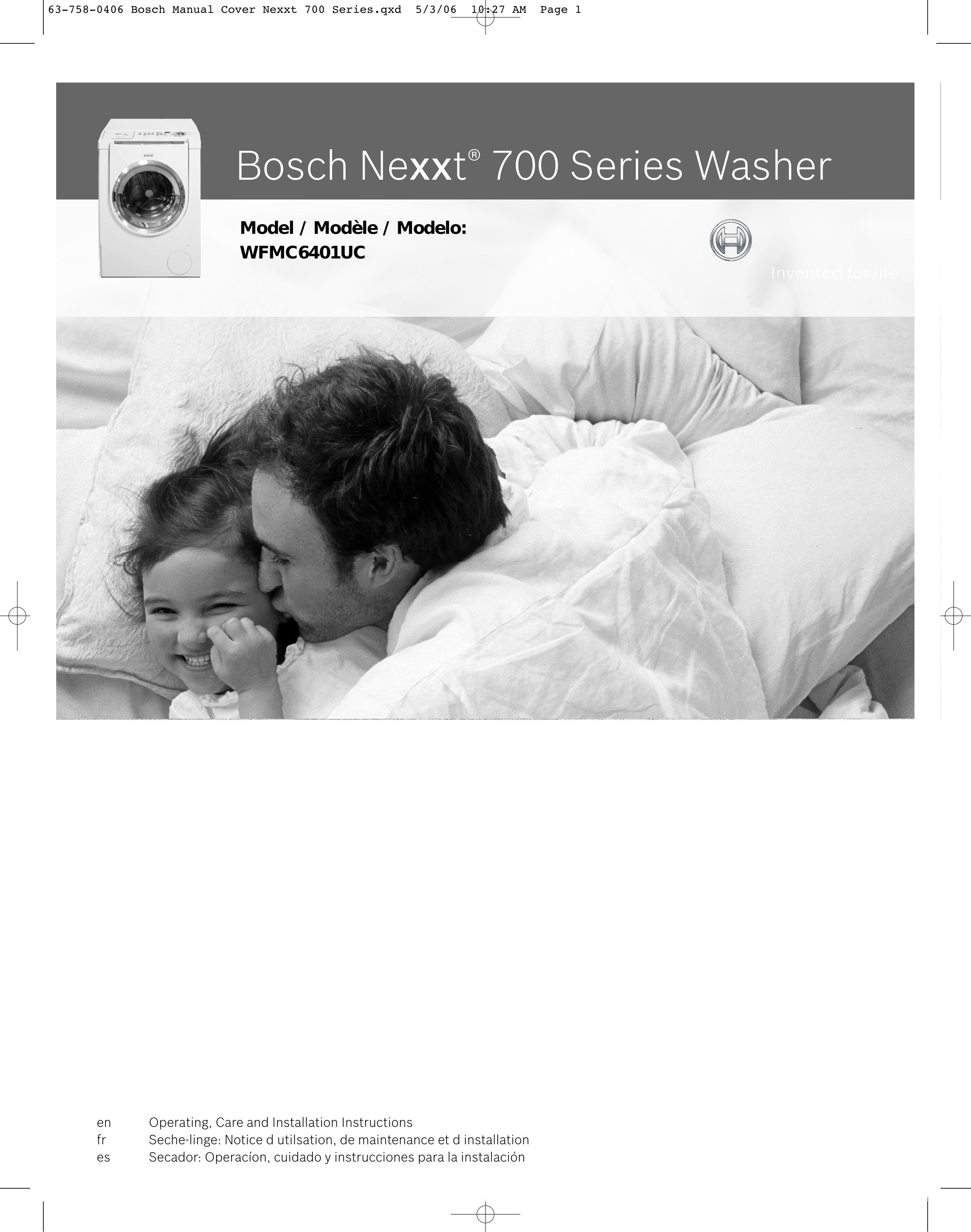 Bosch Appliances WFMC6401UC Washer User Manual