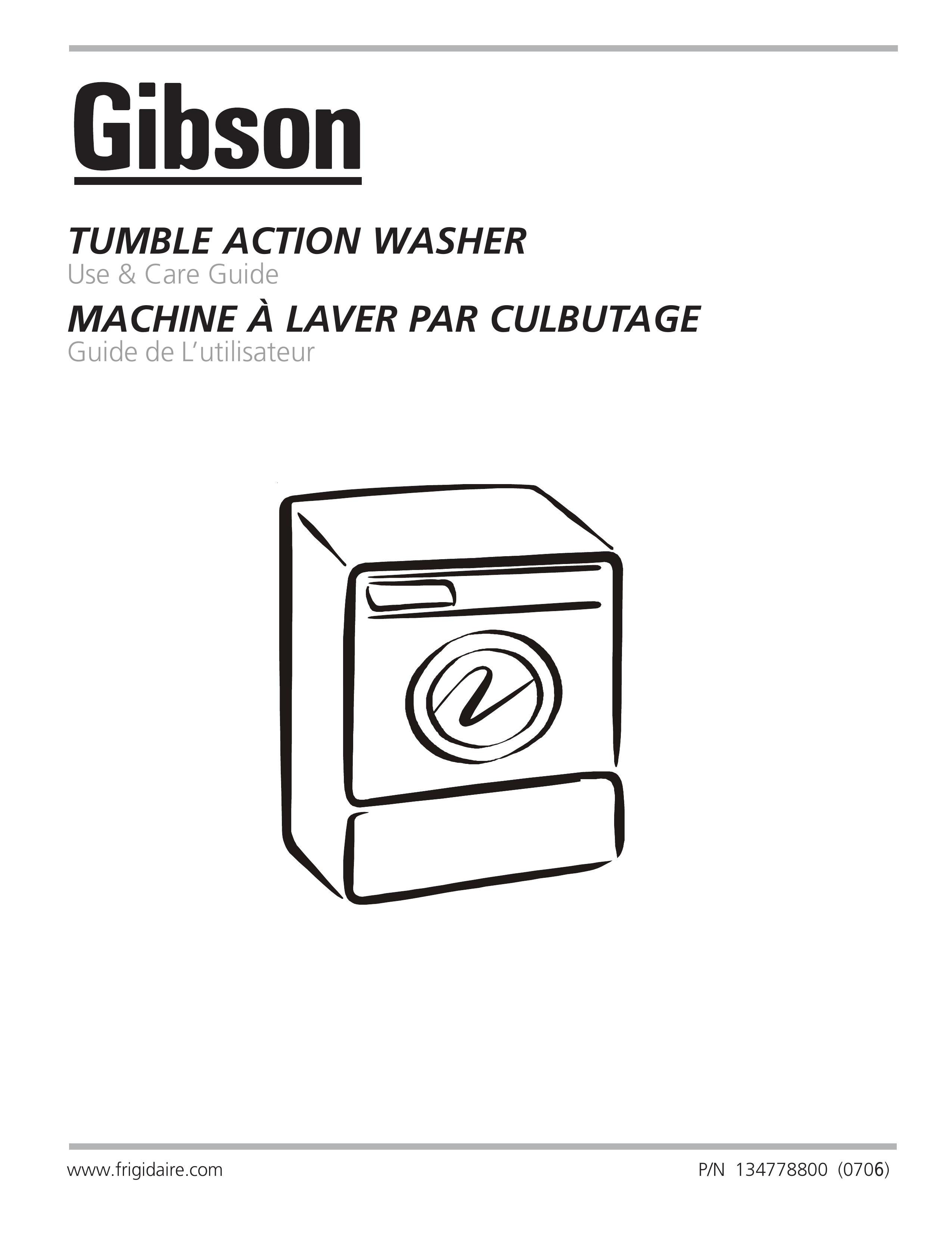 Electrolux - Gibson 134778800 Washer User Manual