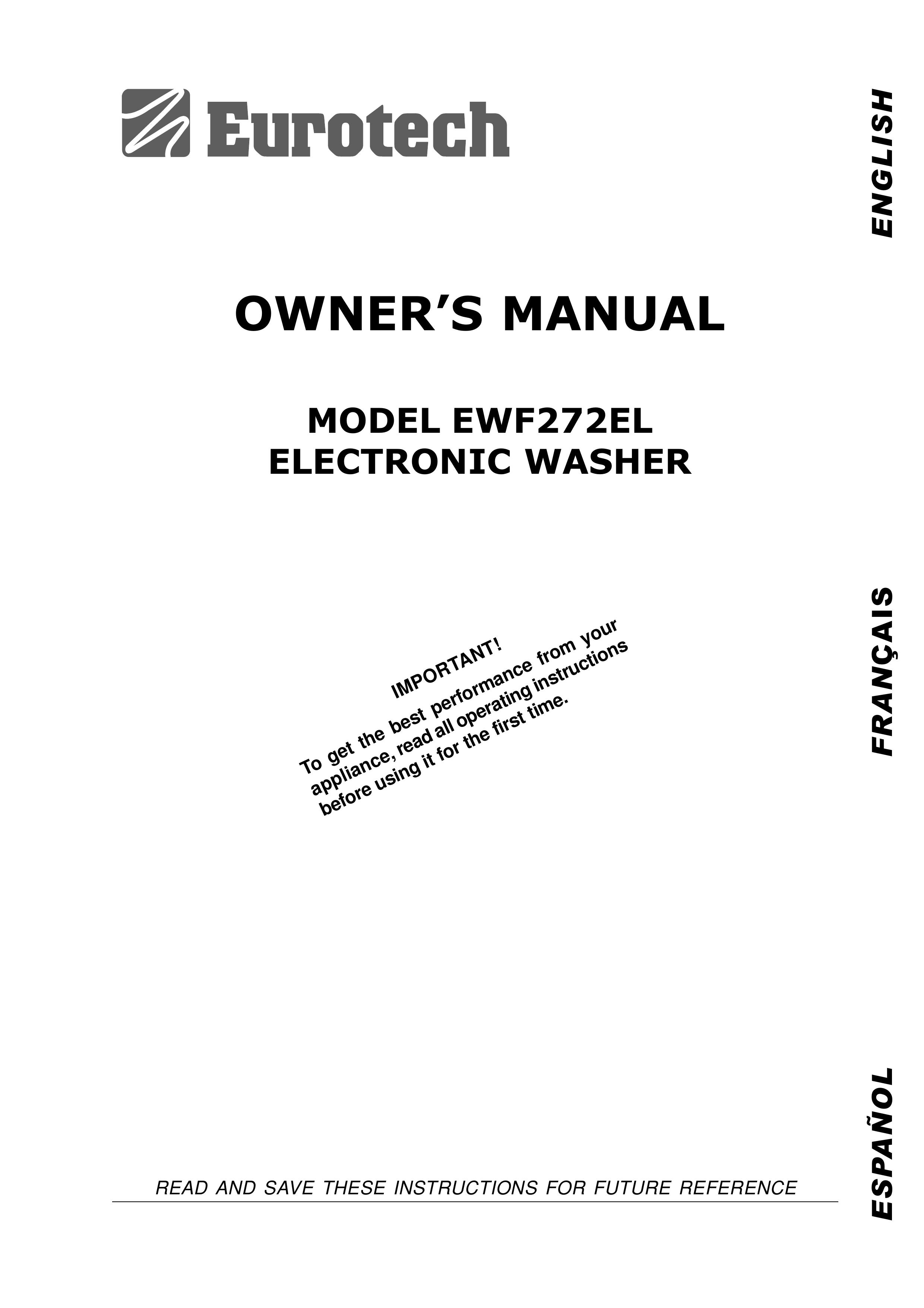 Eurotech Appliances EWF272EL Washer User Manual