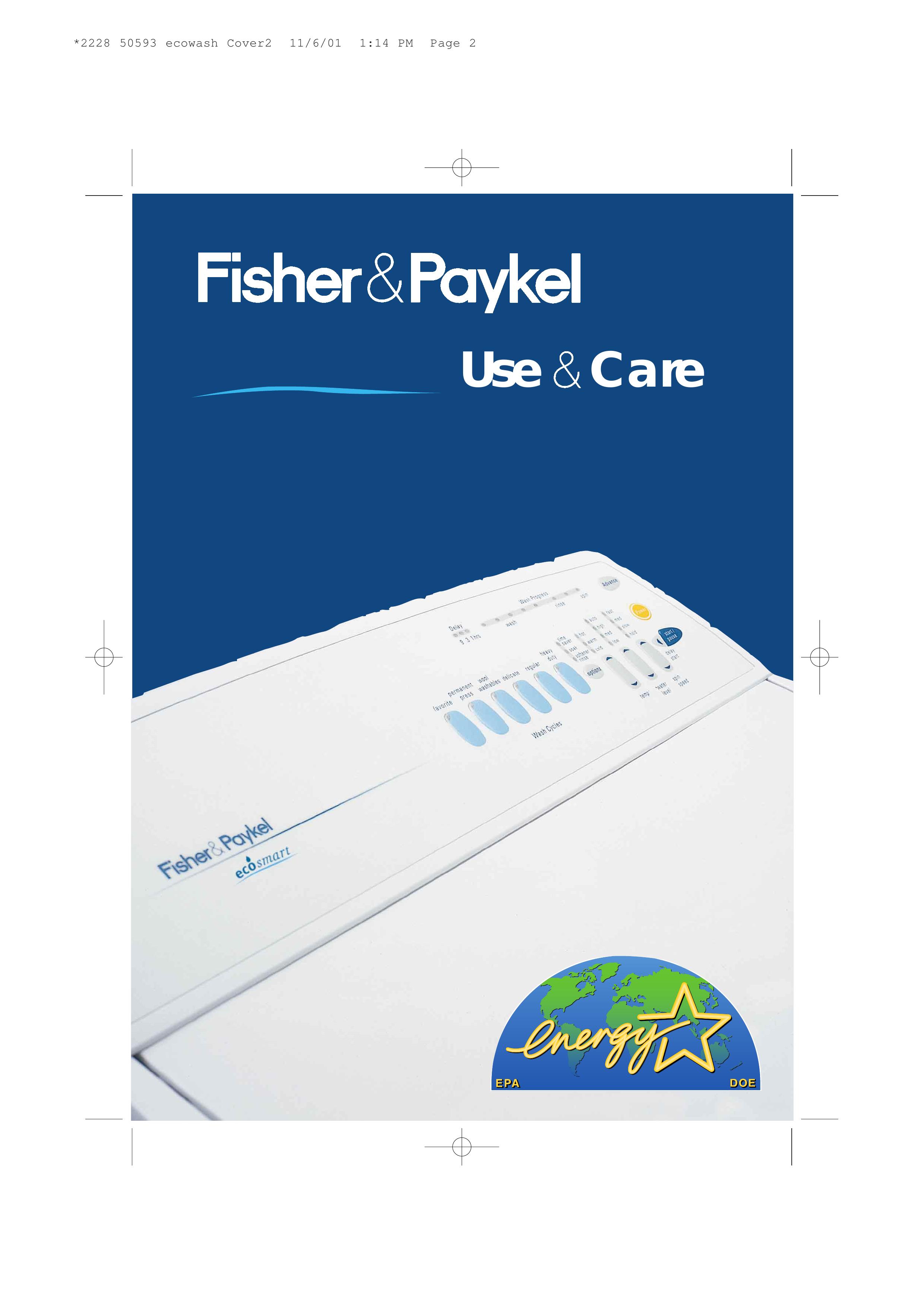 Fisher & Paykel 420182 Washer User Manual