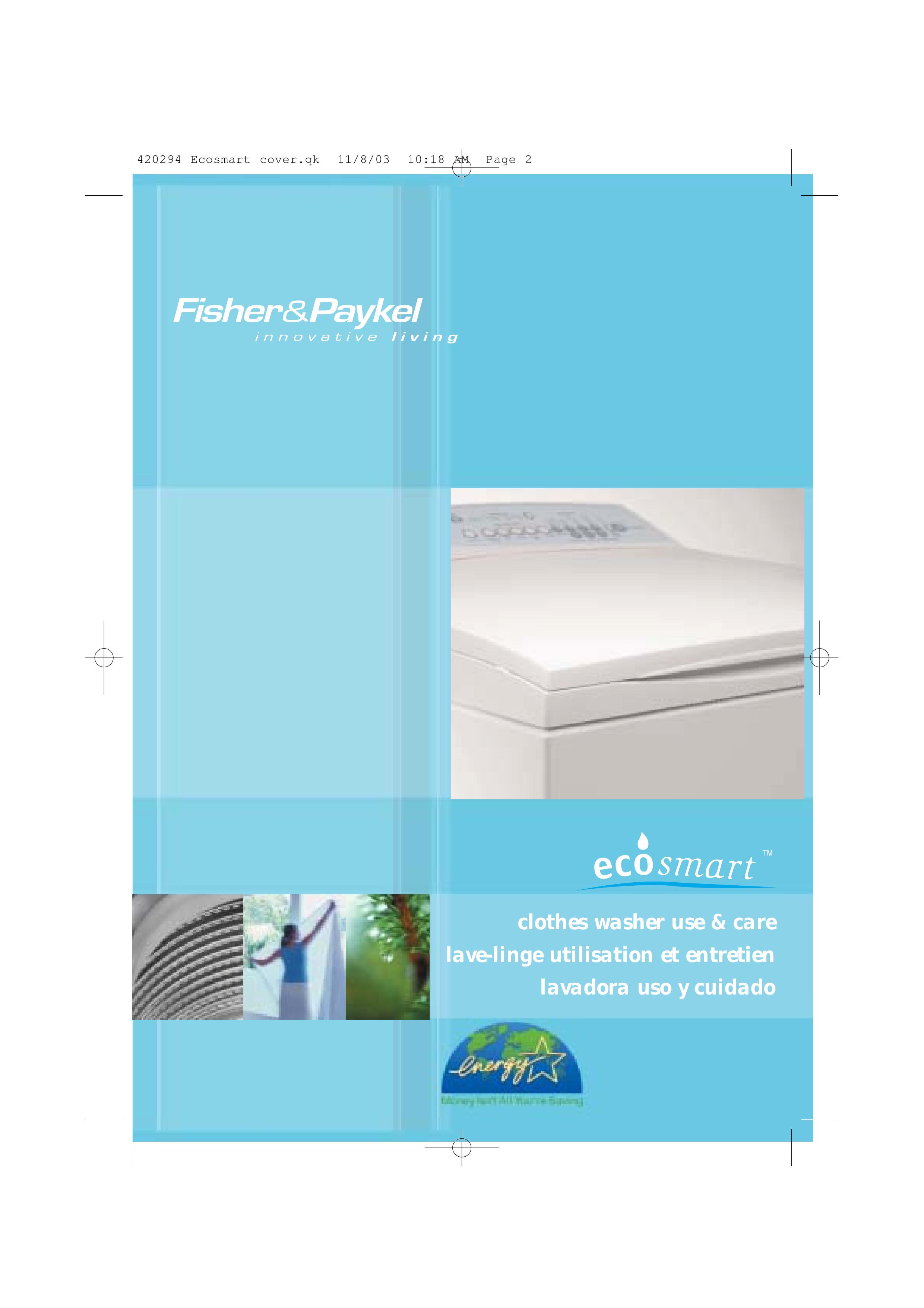 Fisher & Paykel Ecosmart Washer User Manual