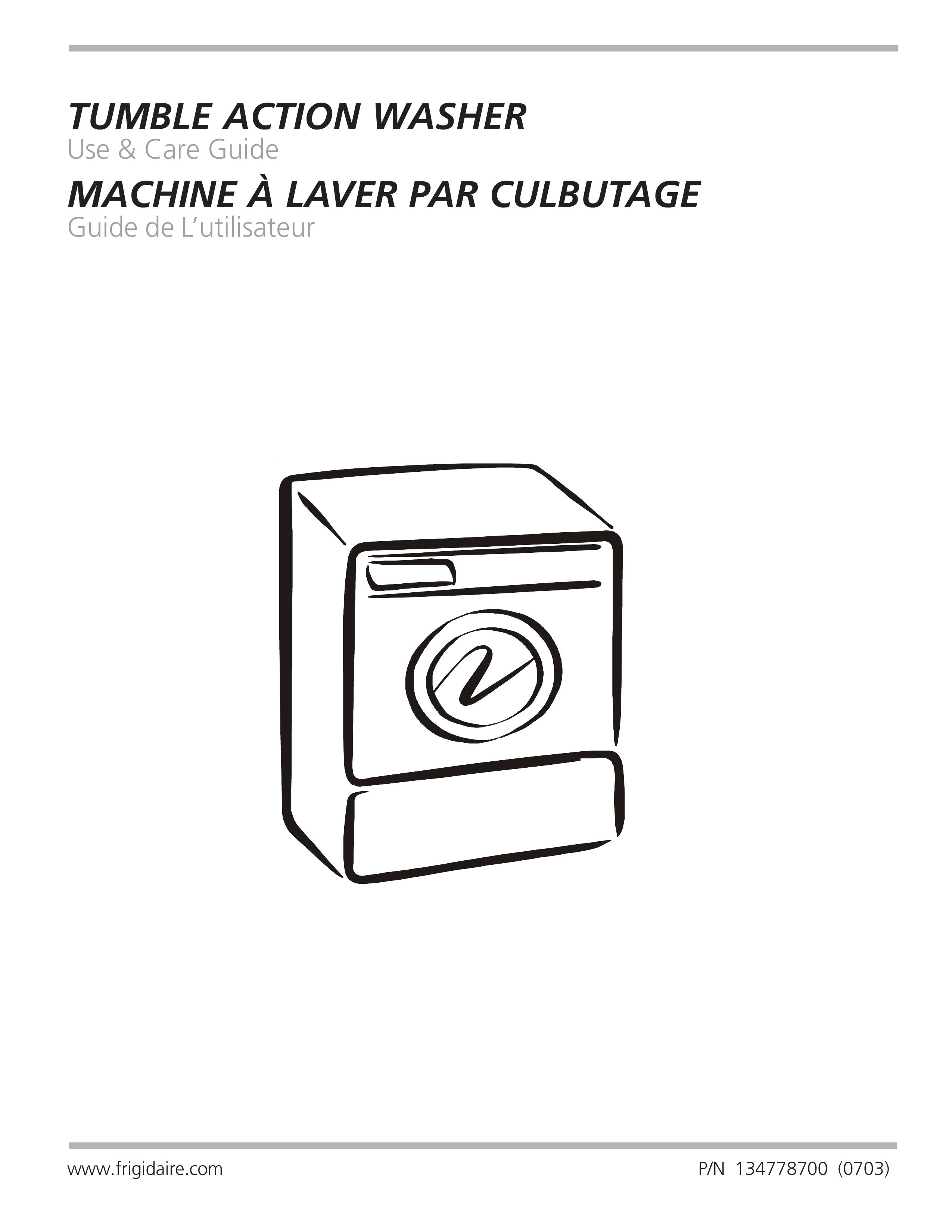 Frigidaire 134778700 Washer User Manual