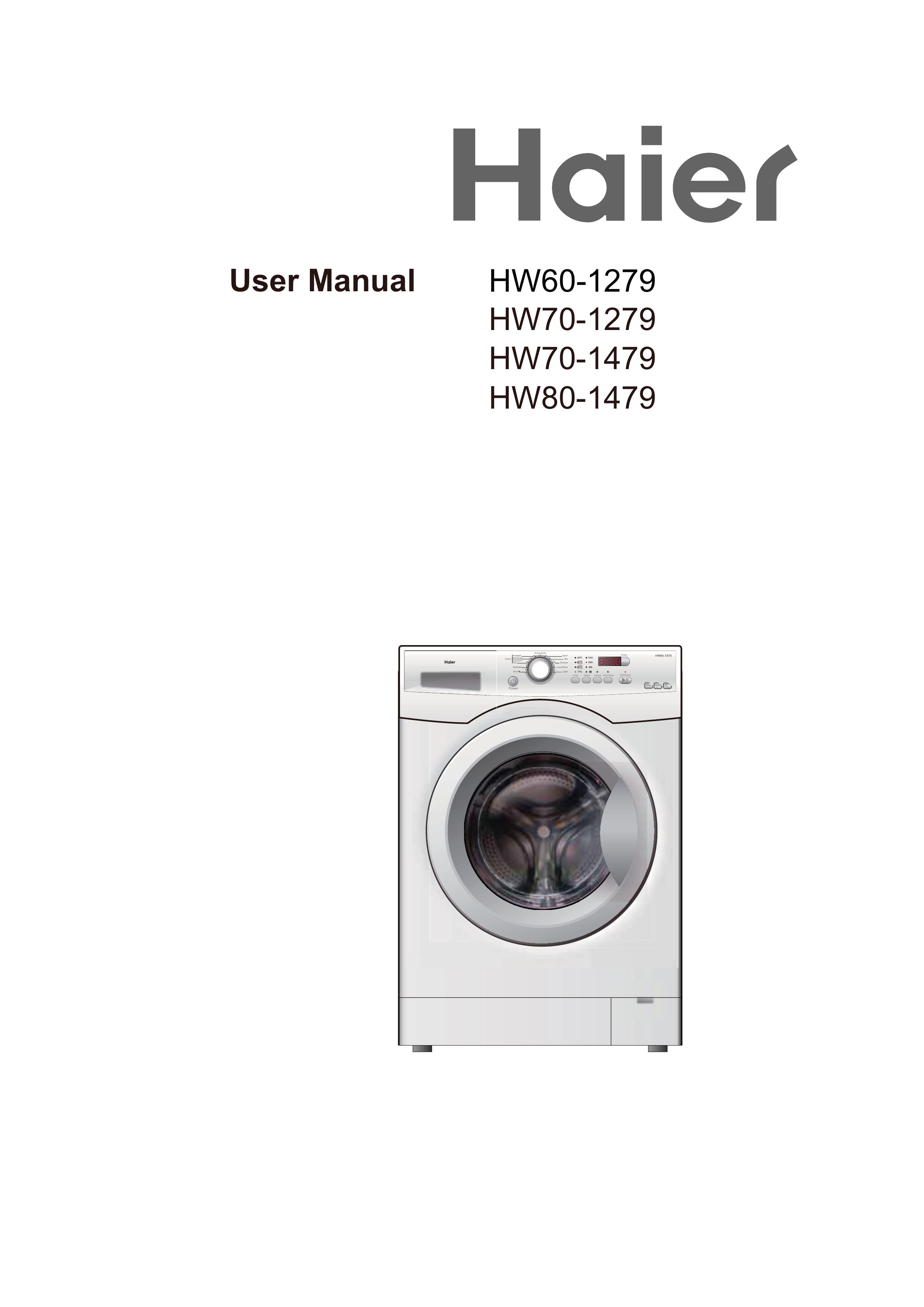 Haier Haier washing machine Washer User Manual