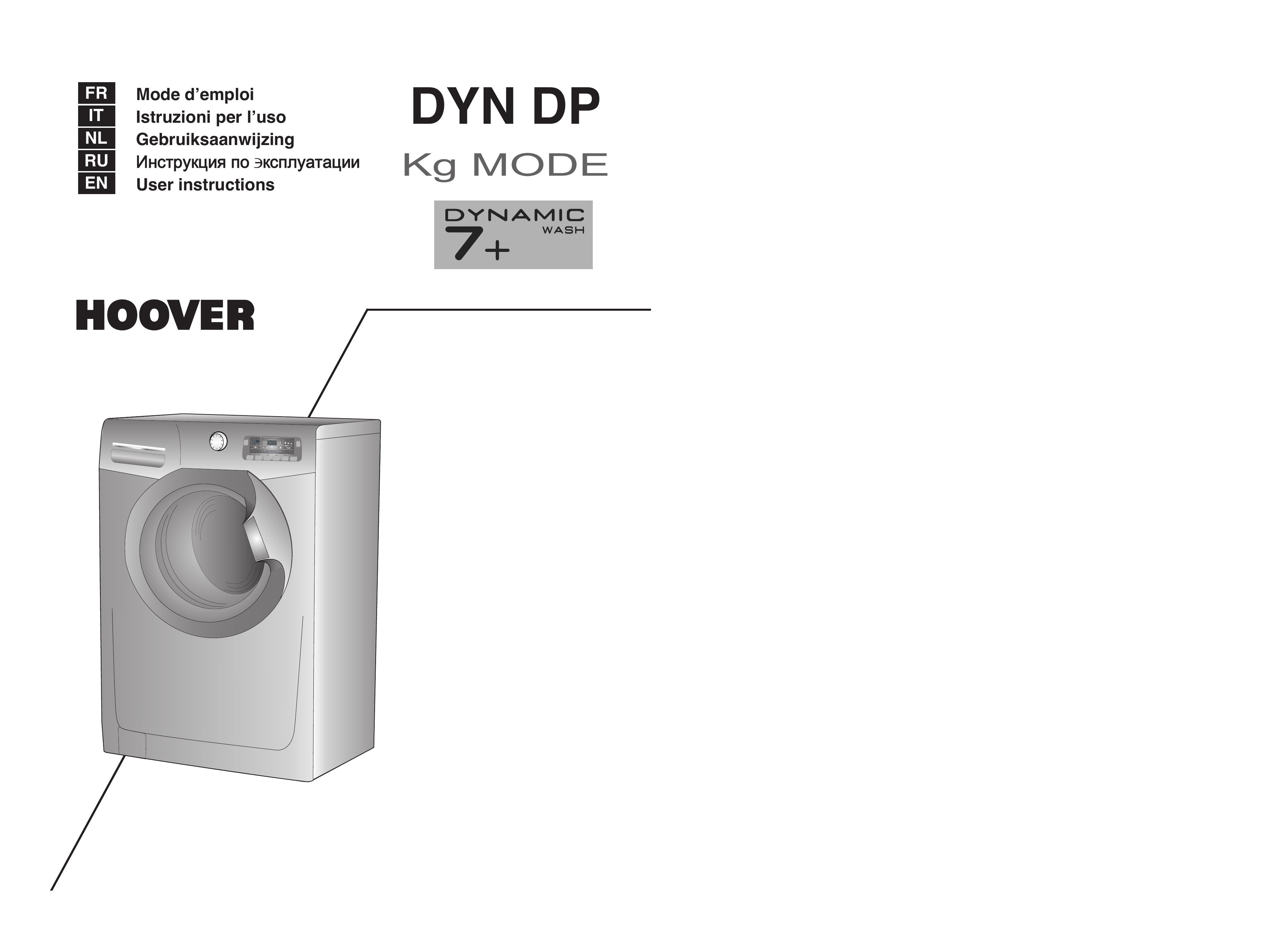 Hoover DYN DP Washer User Manual