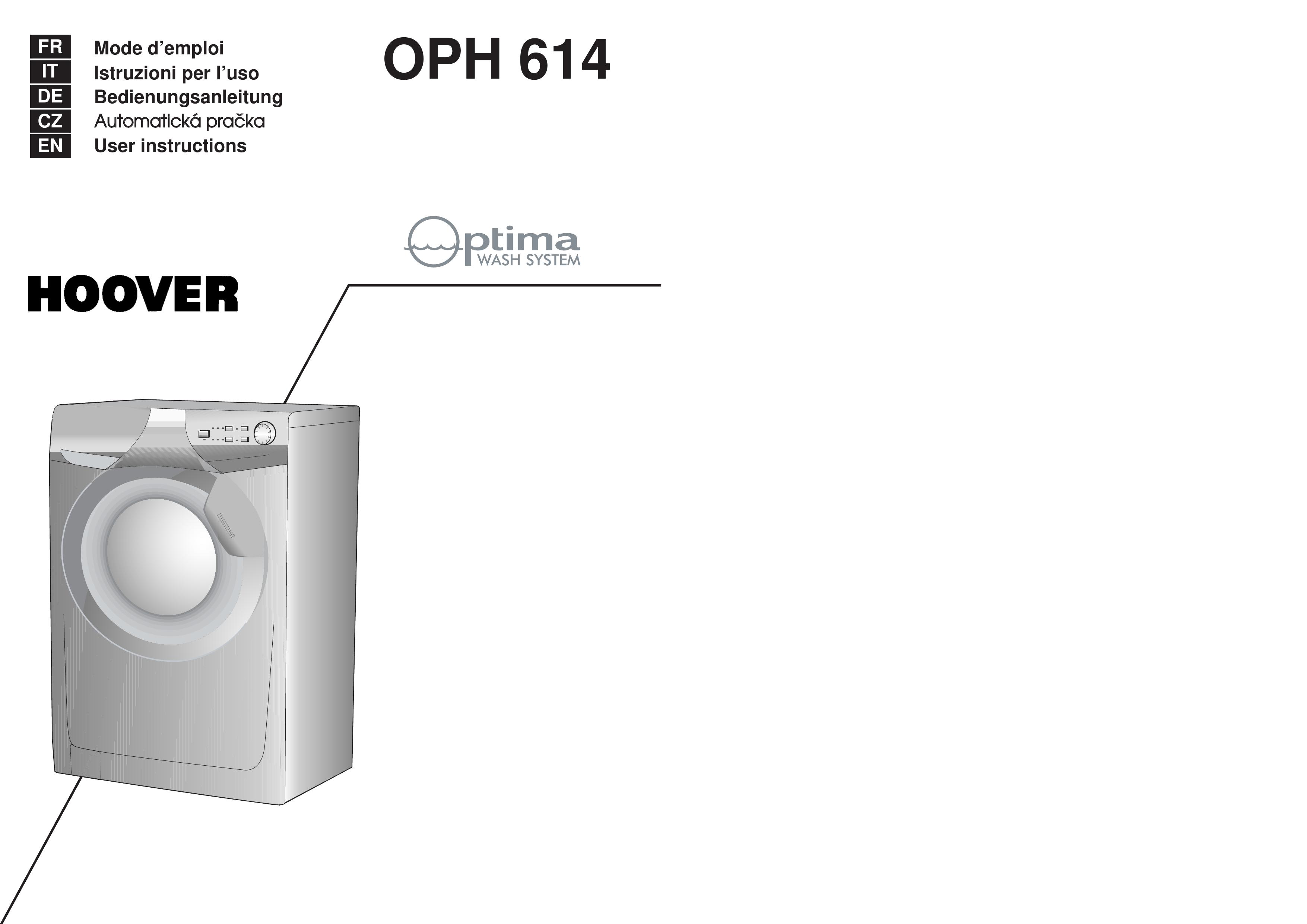 Hoover OPH 614 Washer User Manual