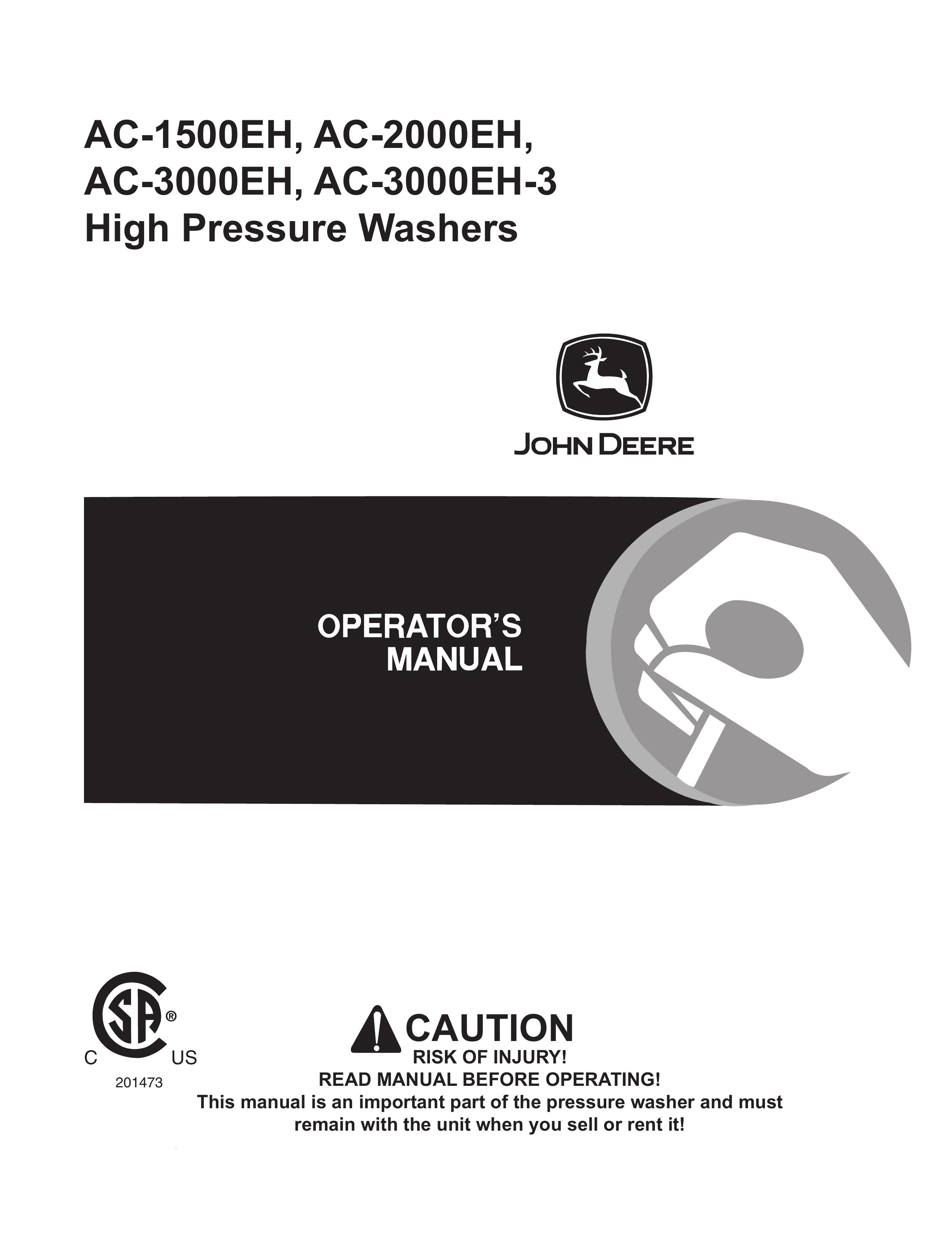 John Deere AC-1500EH Washer User Manual
