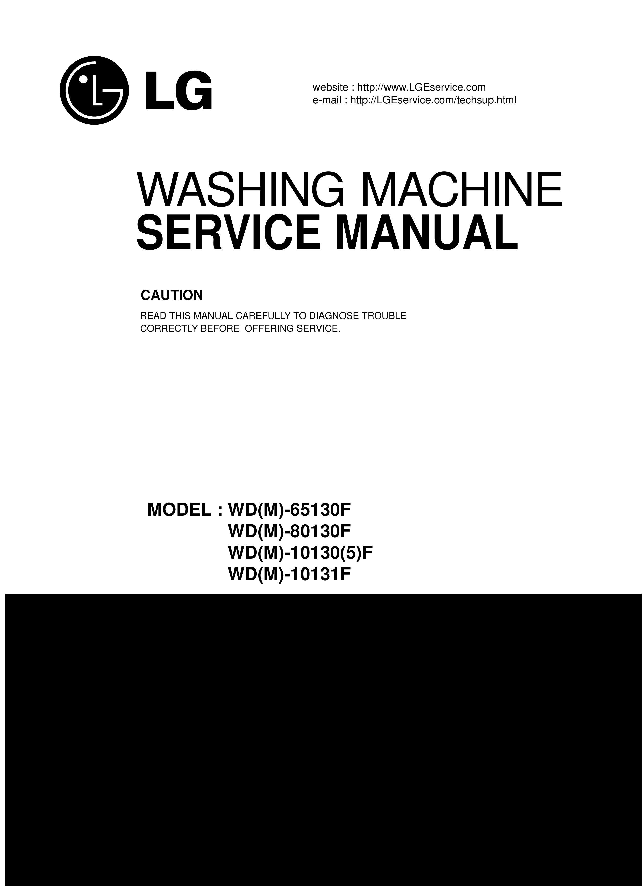 LG Electronics WD(M)-10130(5)F Washer User Manual