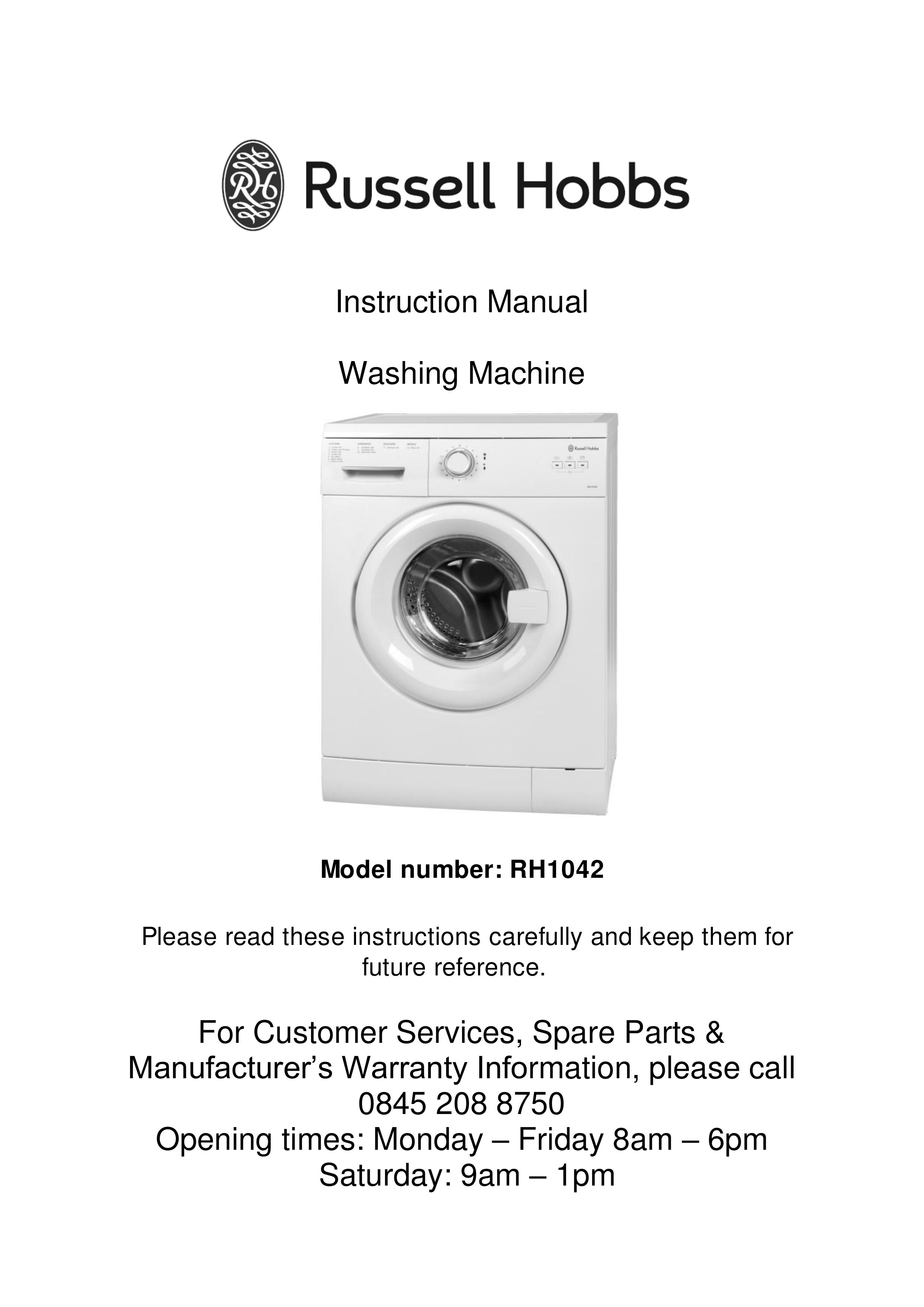 Russell Hobbs RH1042 Washer User Manual