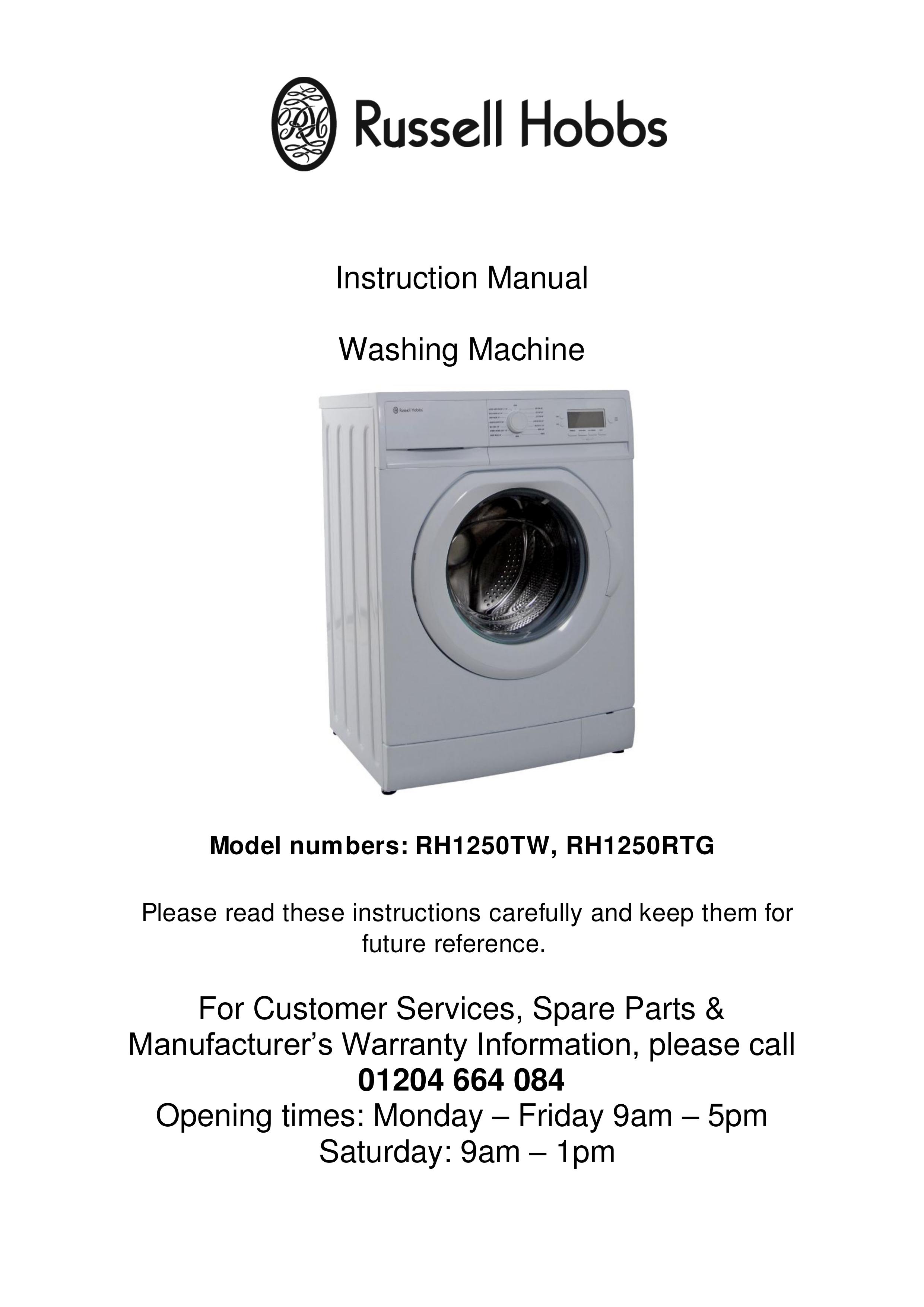 Russell Hobbs RH1250RTG Washer User Manual