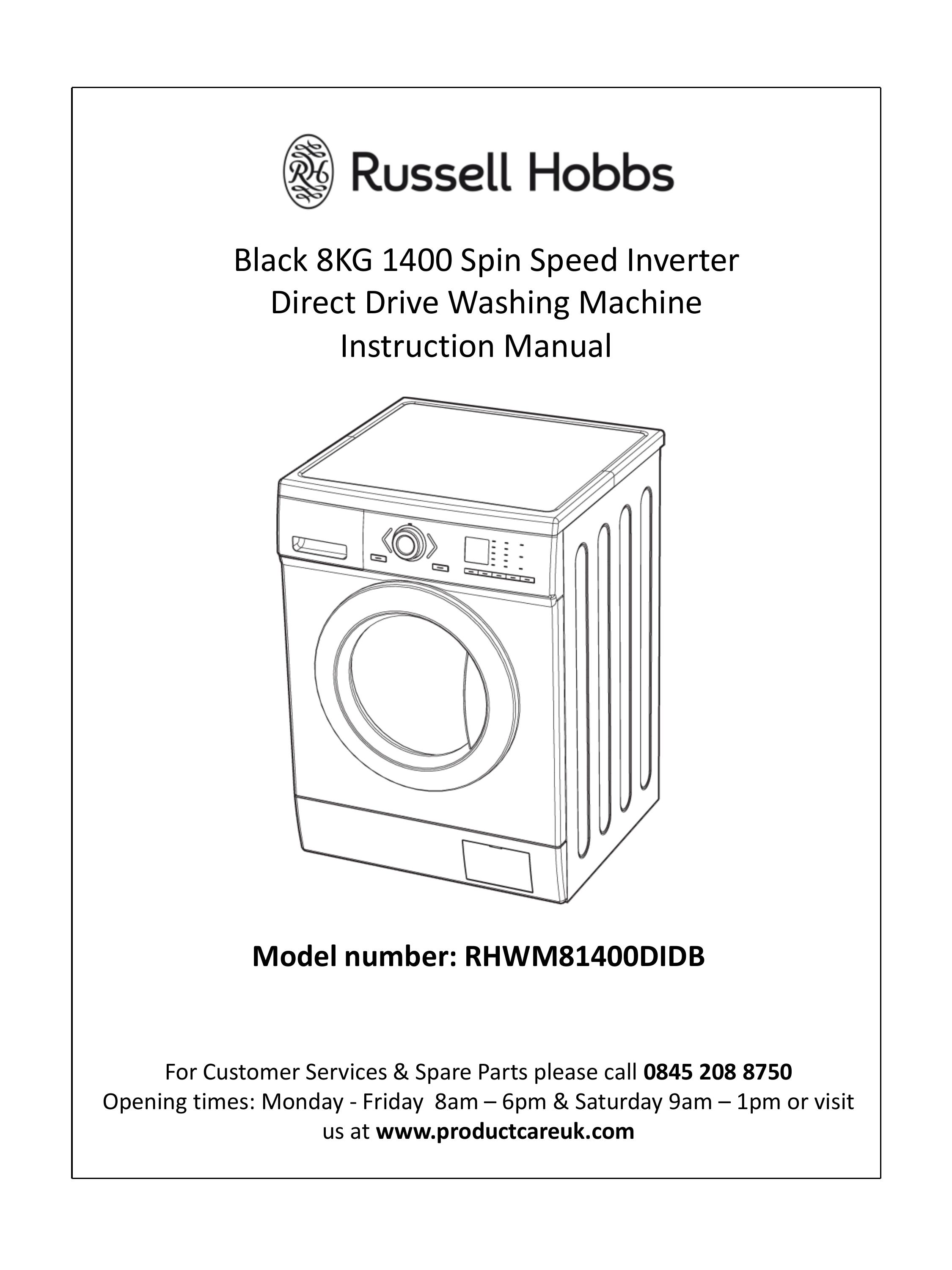 Russell Hobbs RHWM81400DIDB Washer User Manual