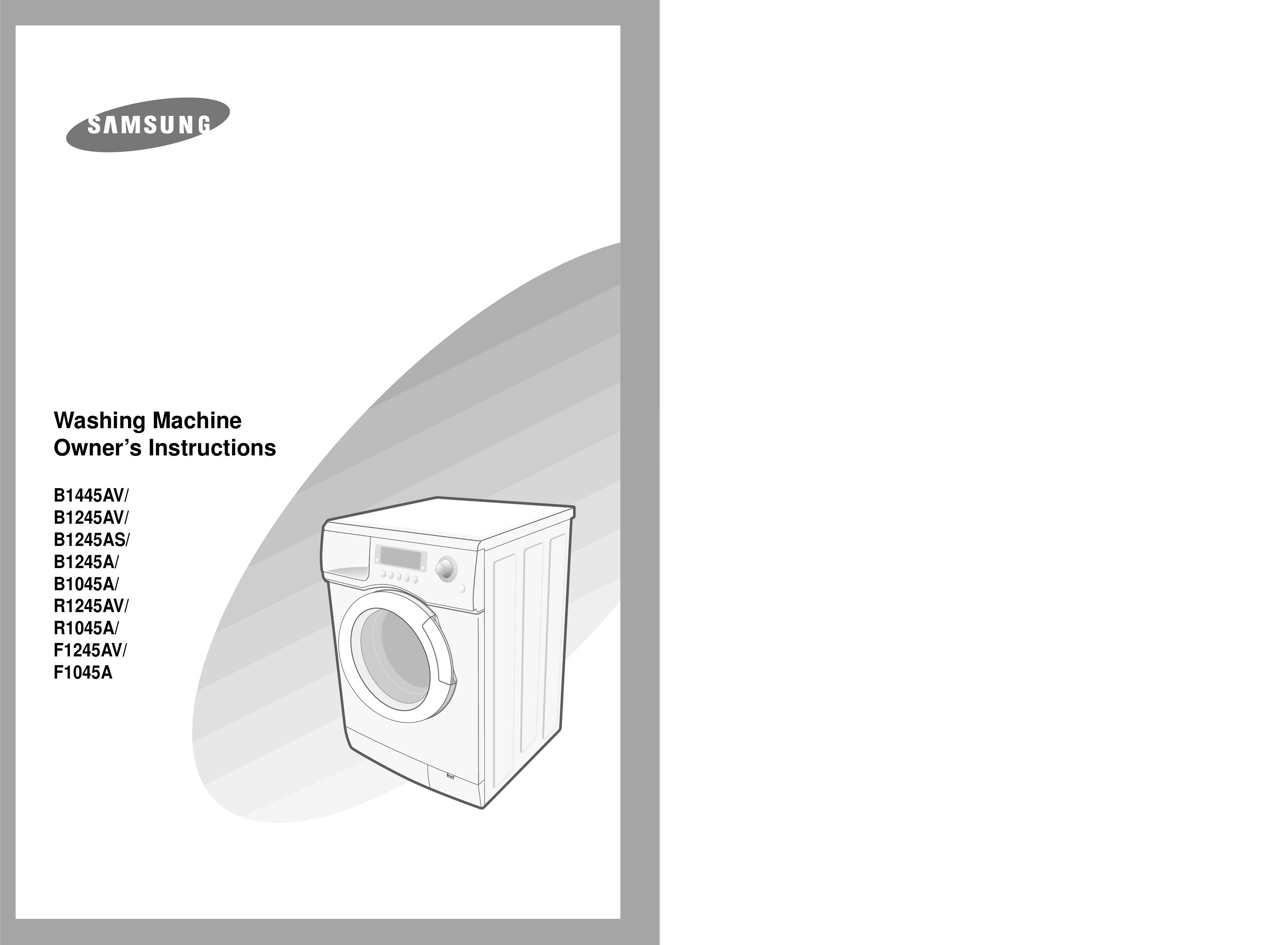 Samsung B1245AV Washer User Manual