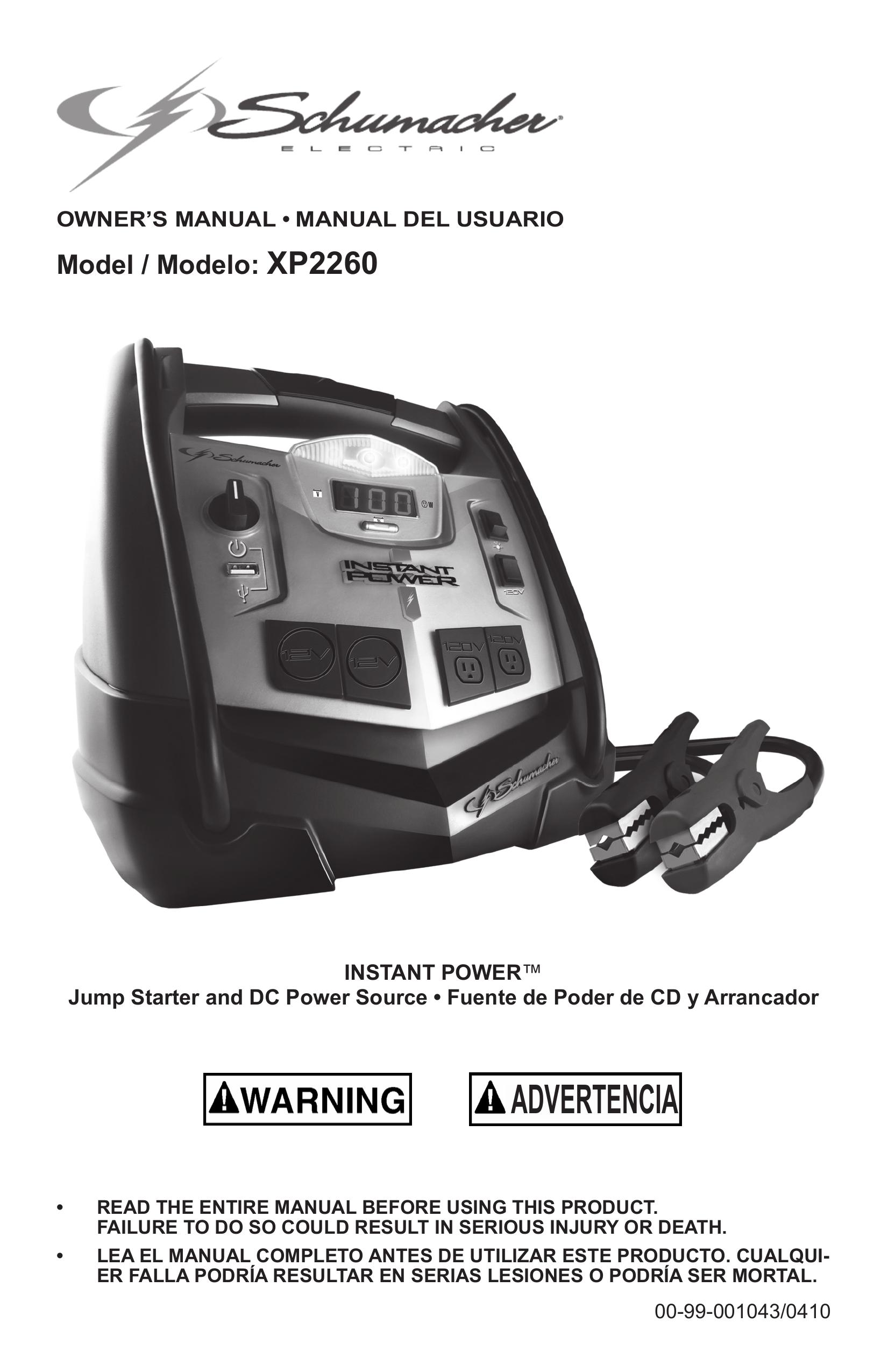 Schumacher XP2260 Washer User Manual