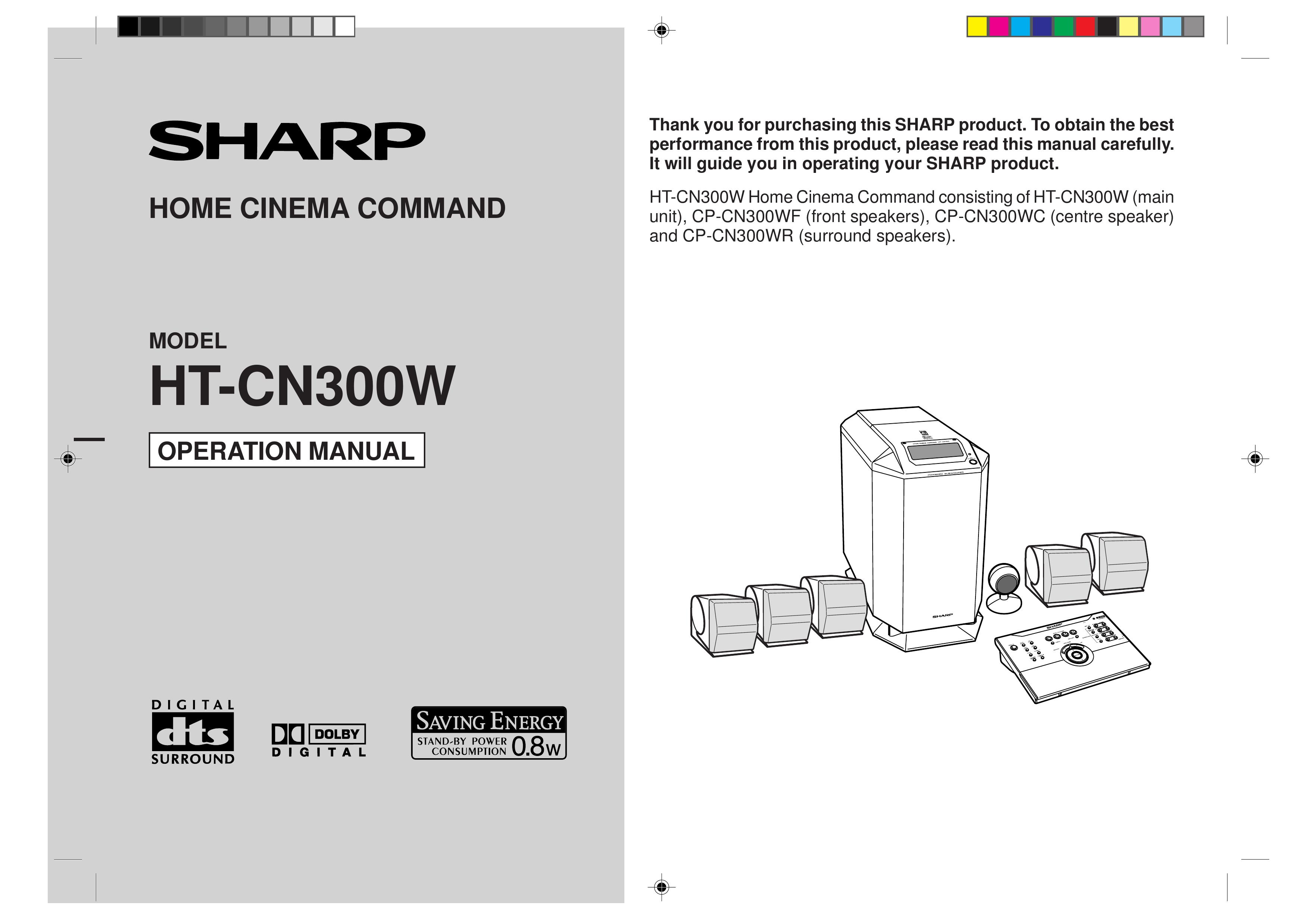 Sharp HT-CN300W Washer User Manual