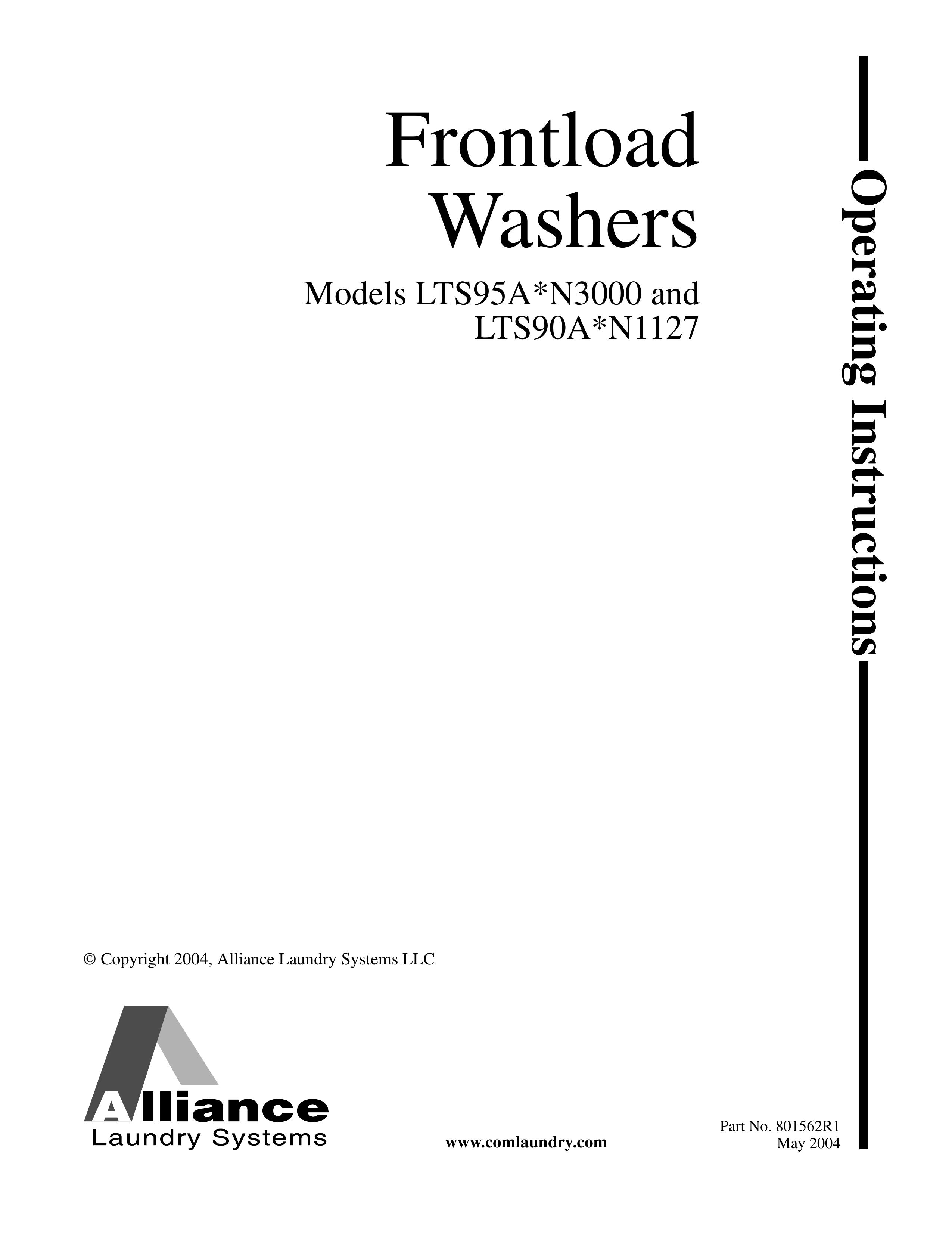 Speed Queen LTS95A Washer User Manual