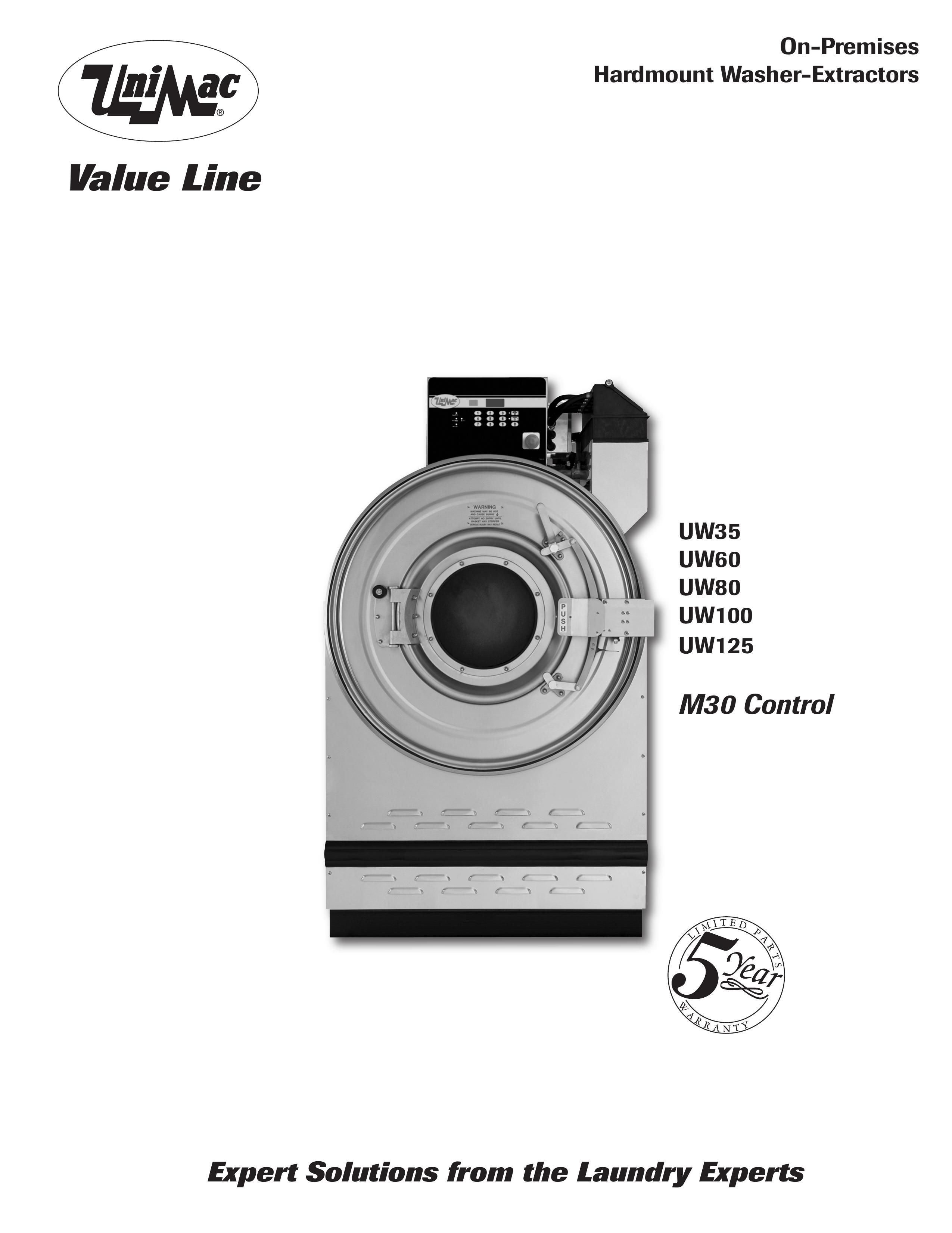 Unimac M30 CONTROL Washer User Manual