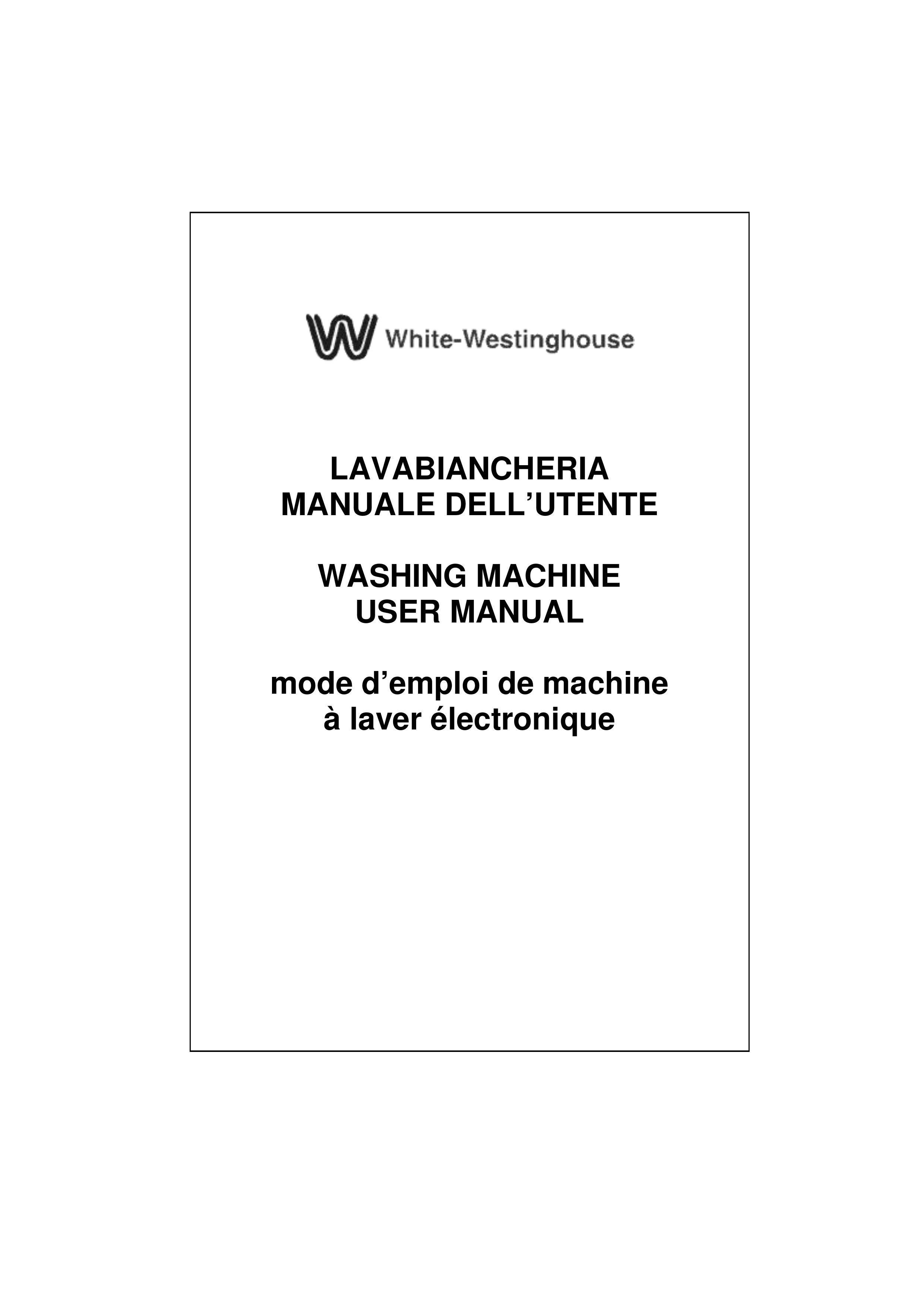 White-Westinghouse WM639 Washer User Manual
