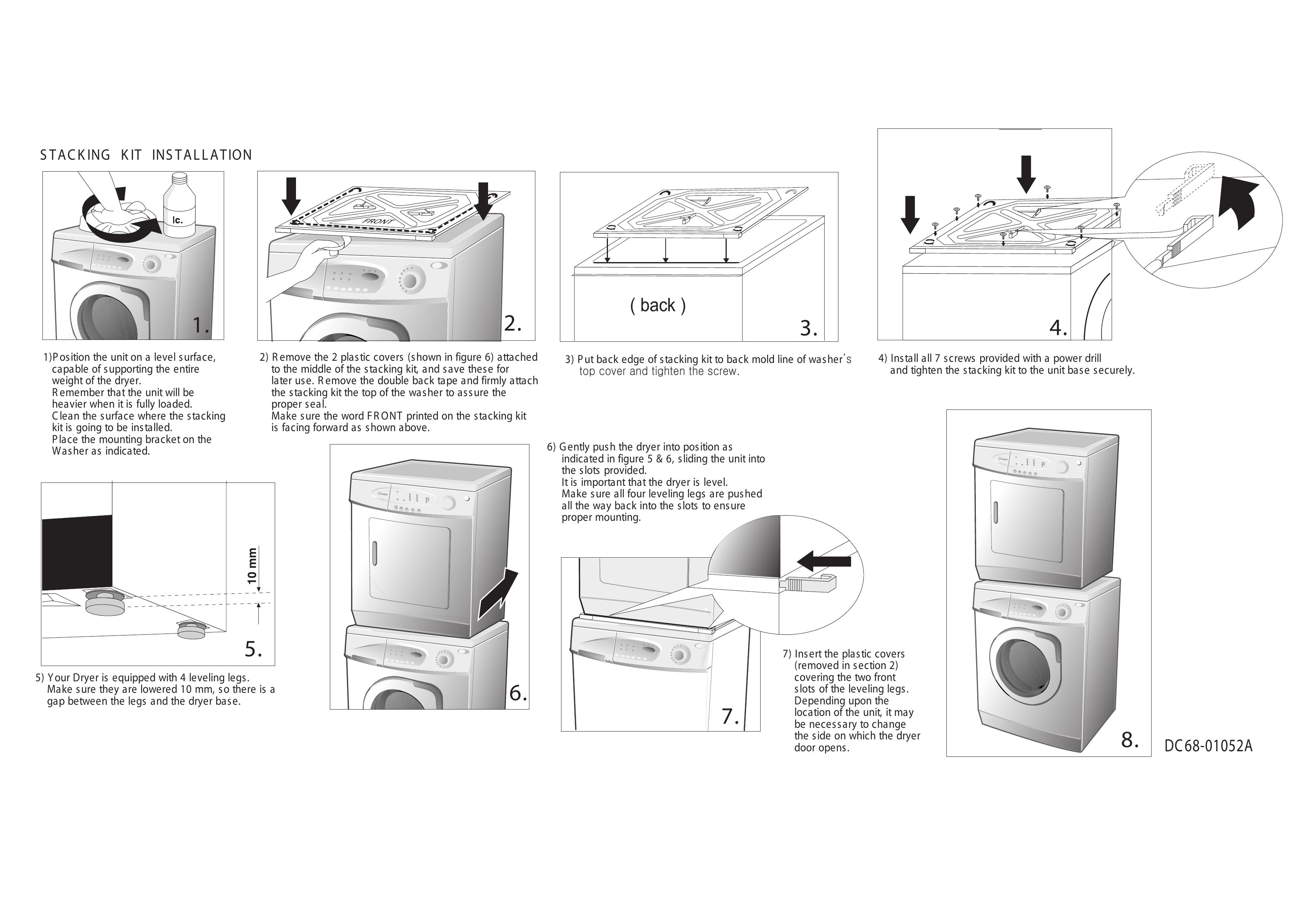 Maytag MAL2424AXX Washer Accessories User Manual