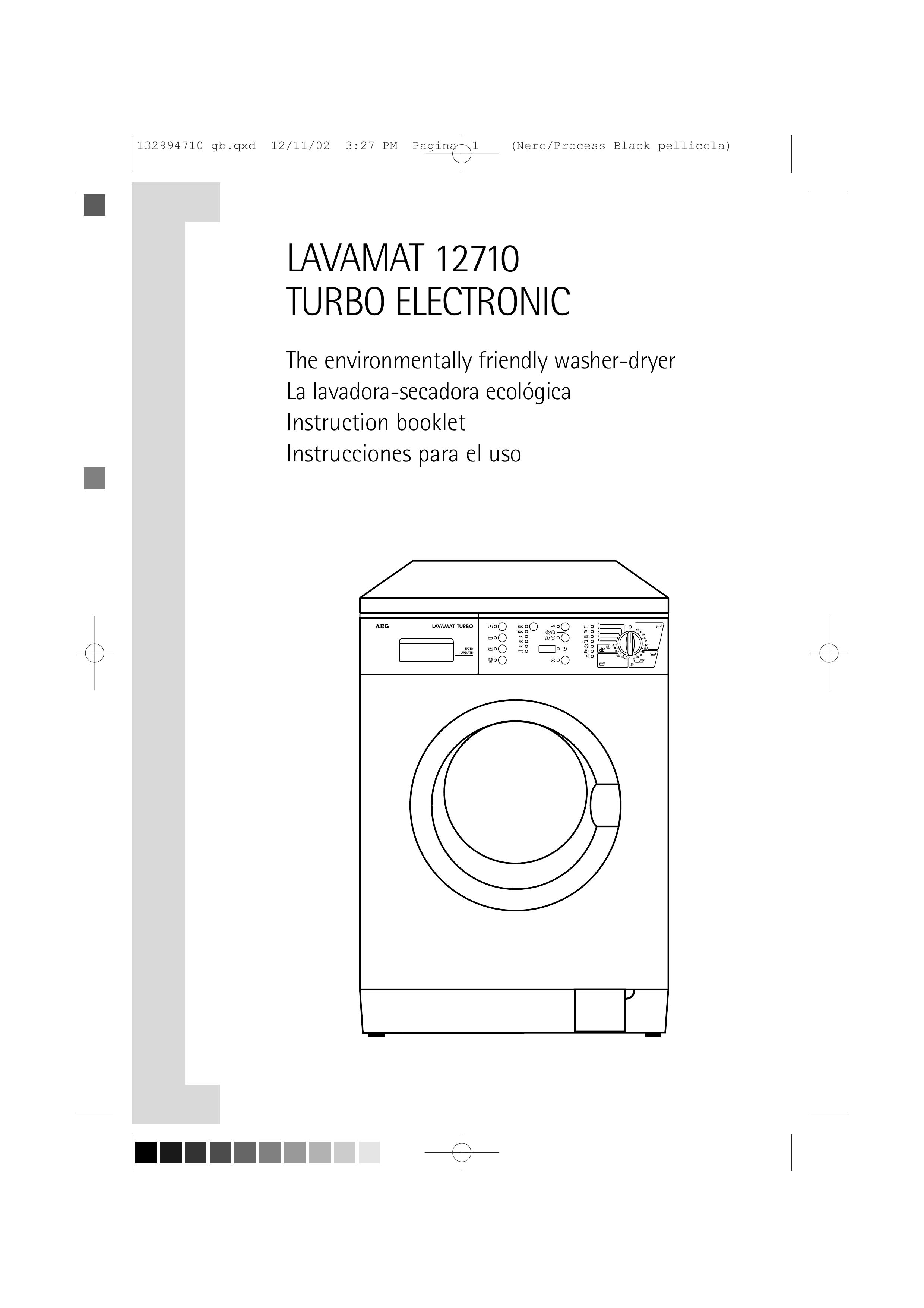AEG 12710 Washer/Dryer User Manual