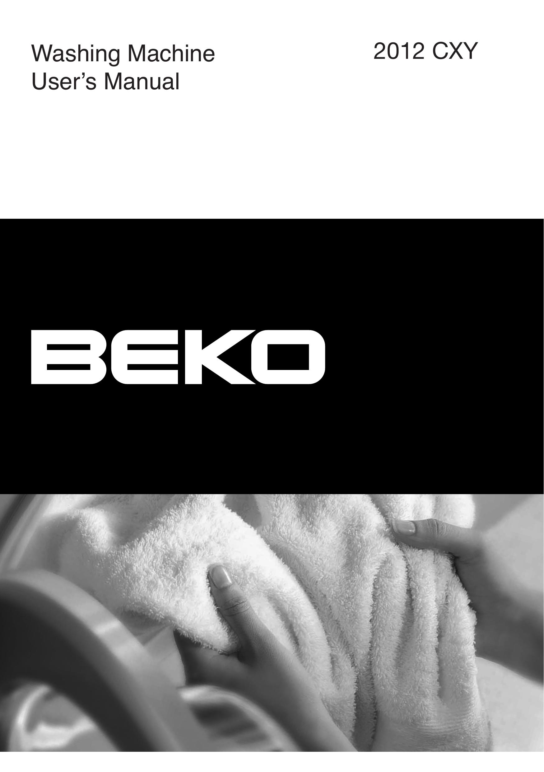 Beko 2012 CXY Washer/Dryer User Manual