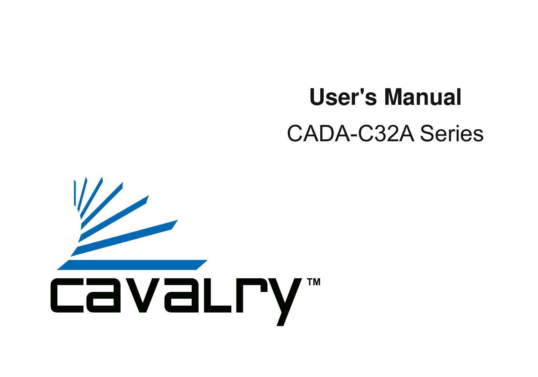 Cavalry Storage CADA-C32A Washer/Dryer User Manual