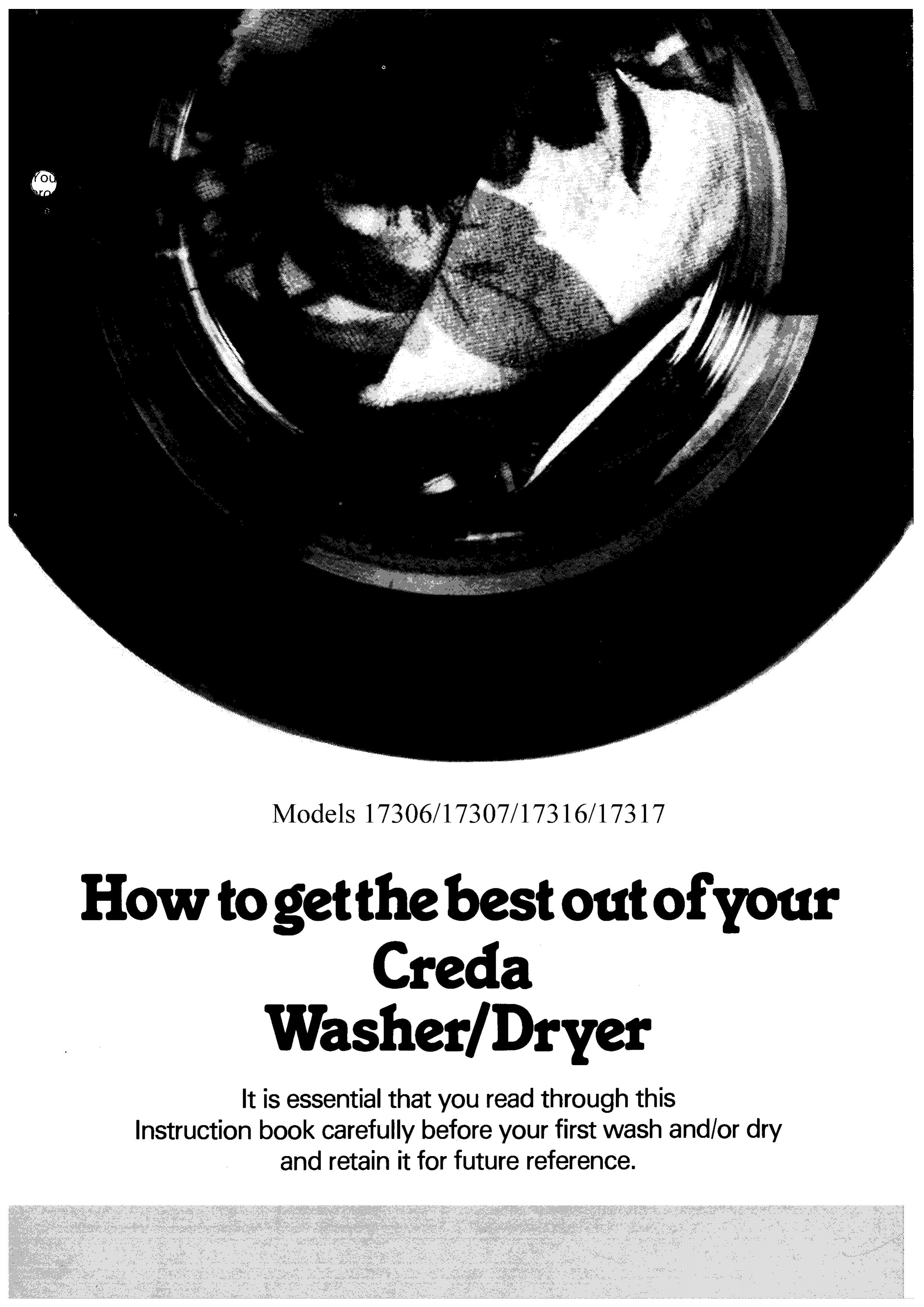Creda 17306 Washer/Dryer User Manual