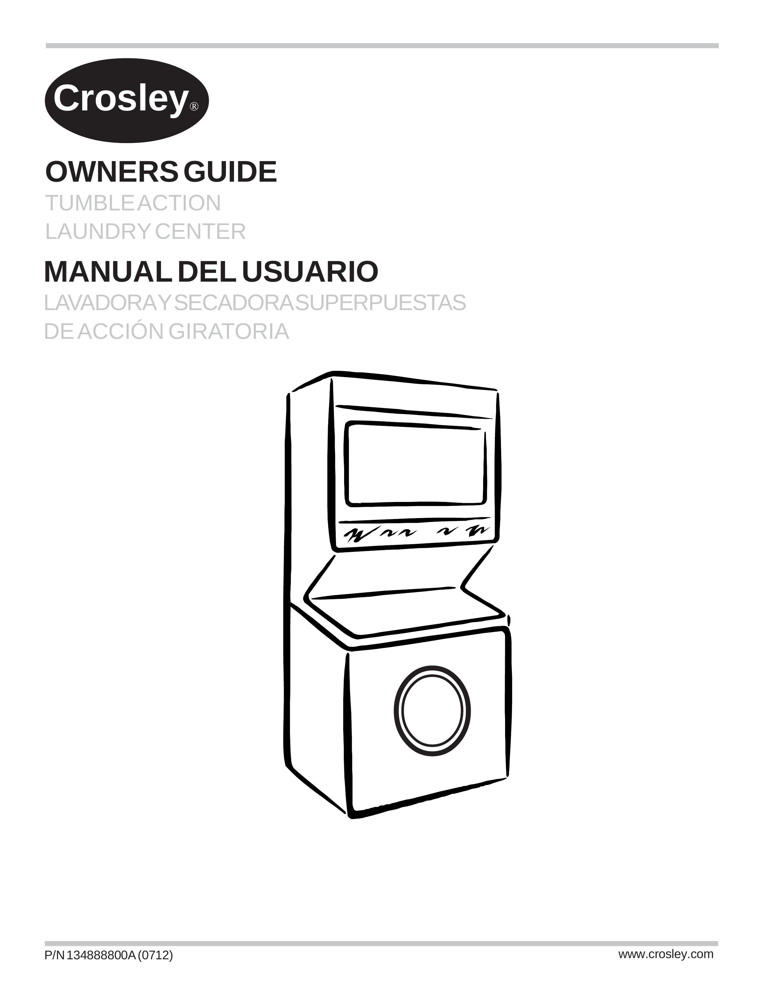 Crosley Tumble Action Laundry Center Washer/Dryer User Manual