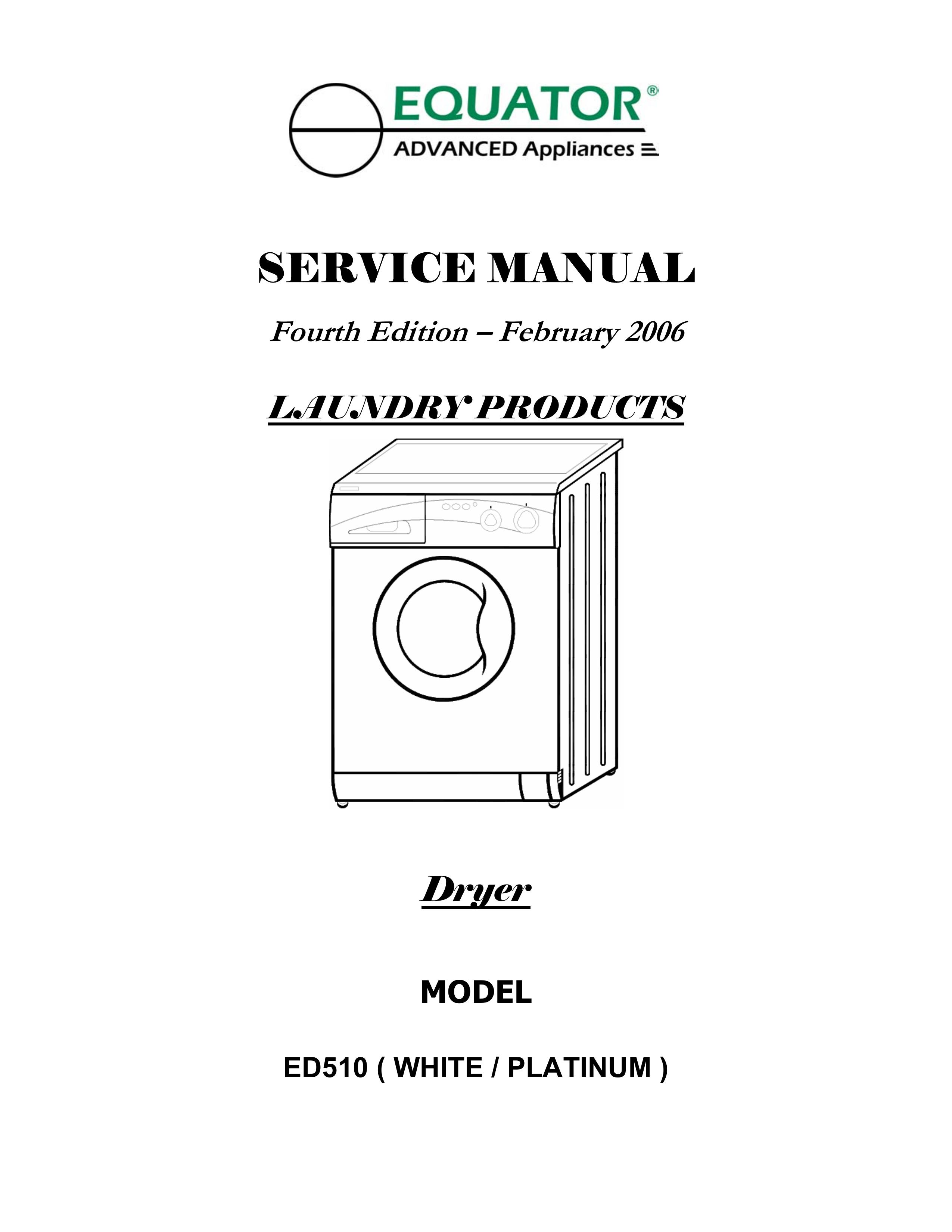 Equator ED510 Washer/Dryer User Manual