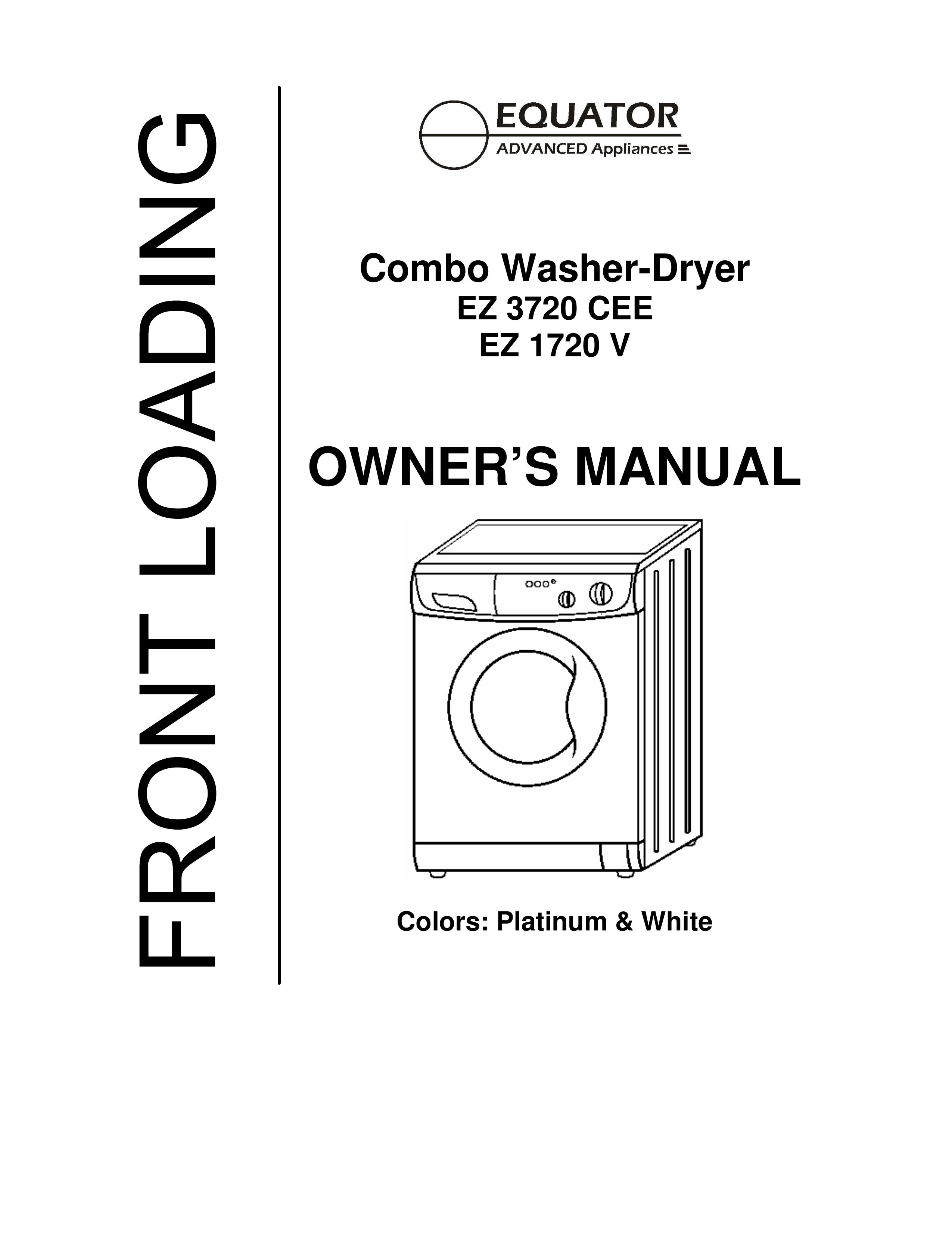 Equator EZ 1720 Washer/Dryer User Manual