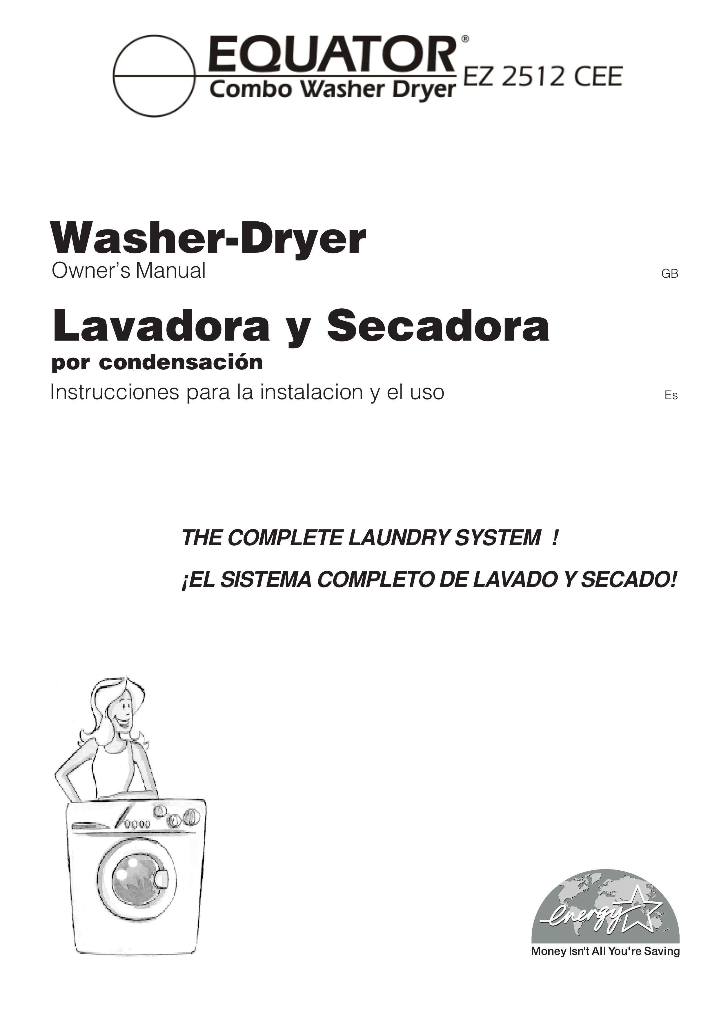 Equator EZ 2512 CEE Washer/Dryer User Manual
