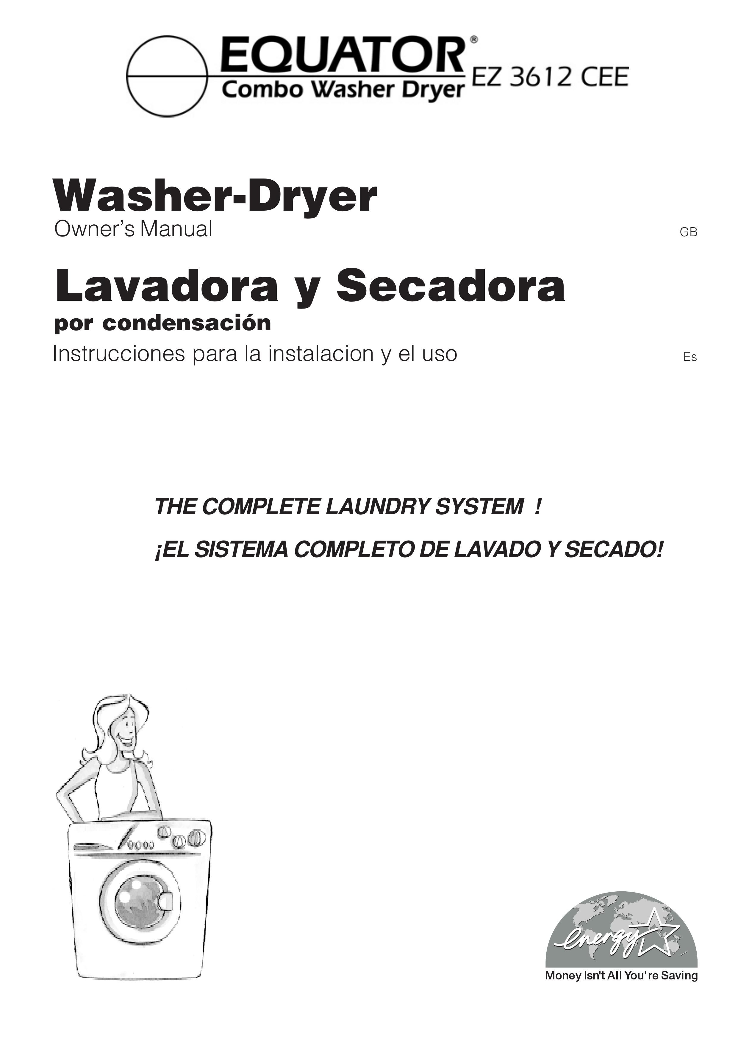 Equator EZ 3612 CEE Washer/Dryer User Manual