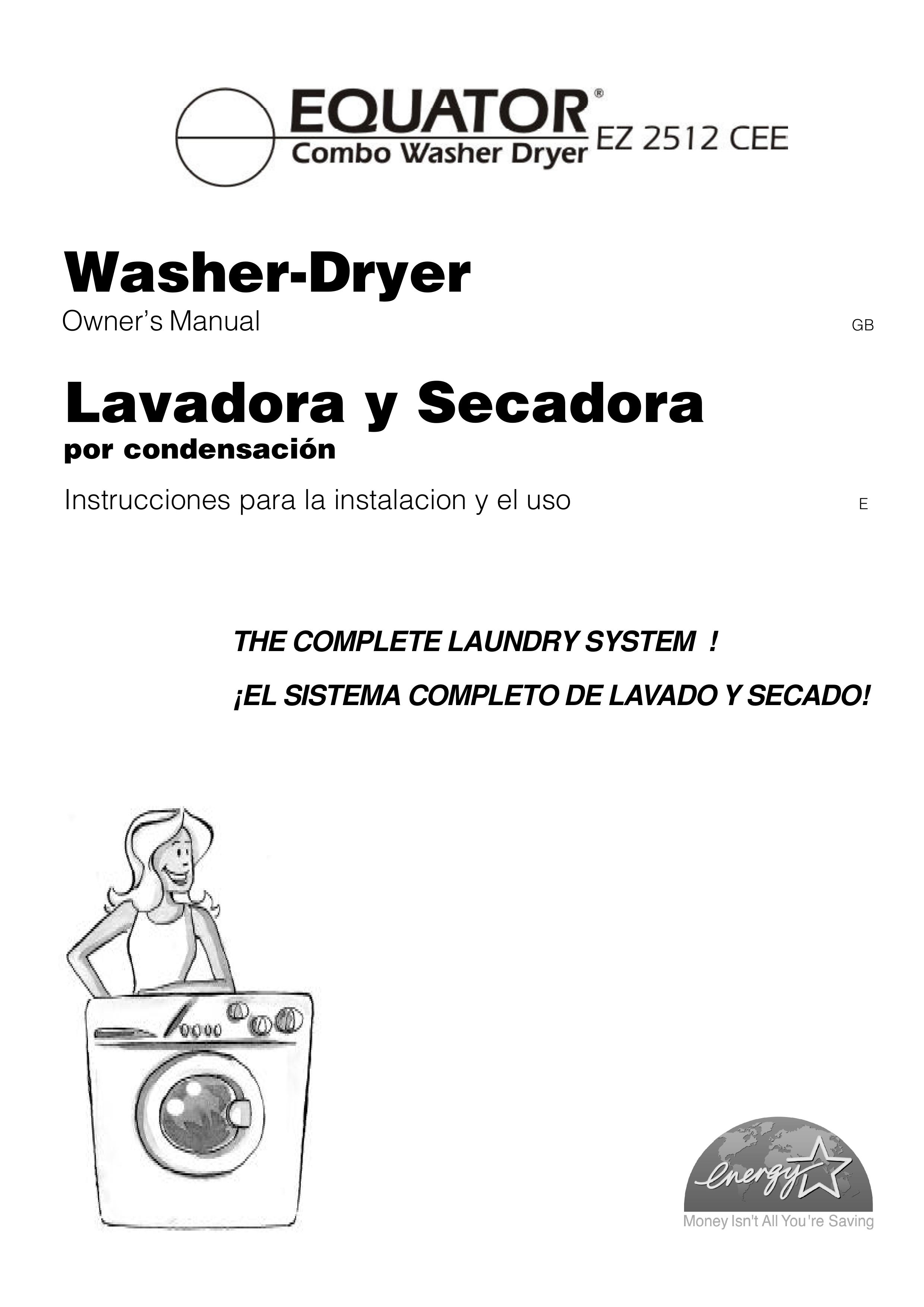 Equator EZ2512CEE Washer/Dryer User Manual