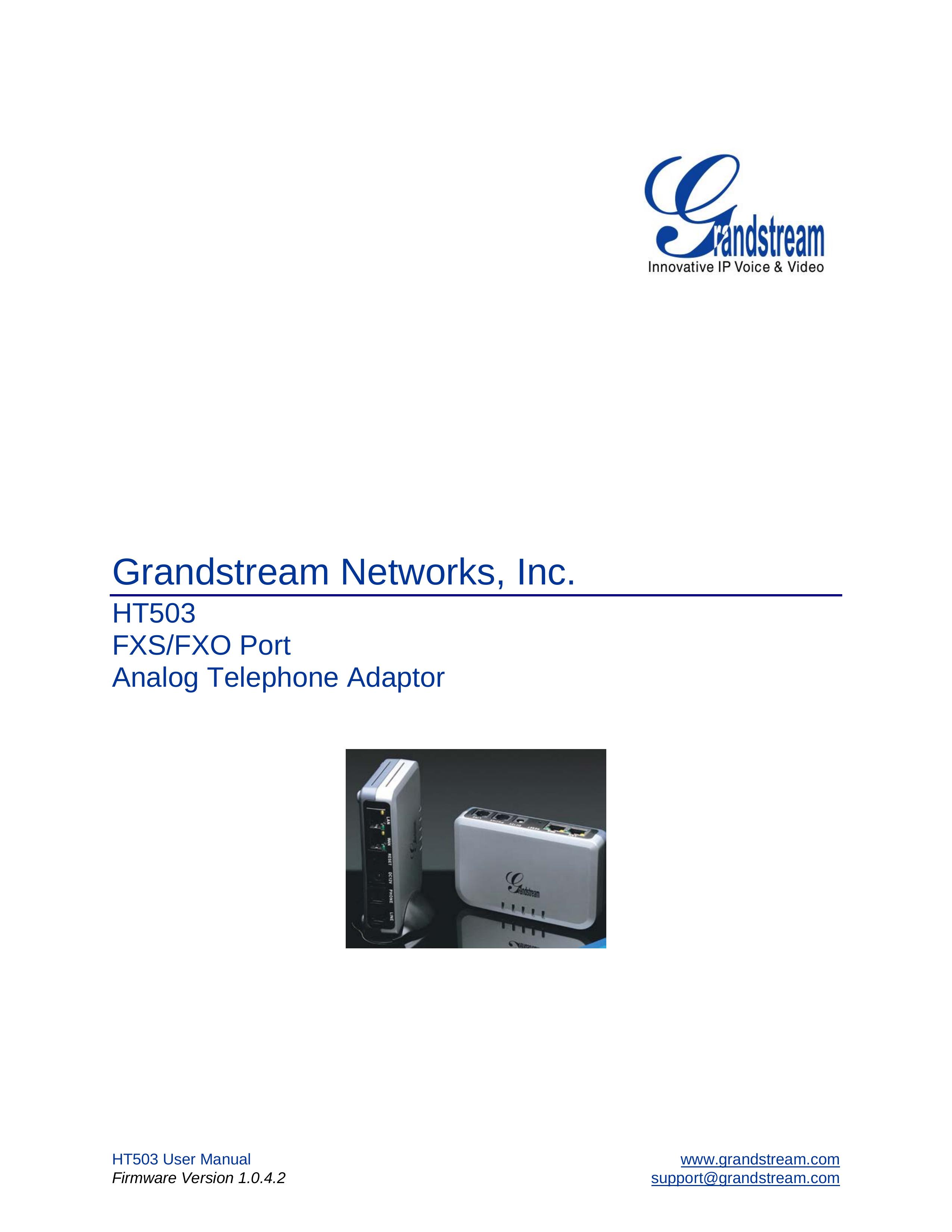 Grandstream Networks HT503 Washer/Dryer User Manual