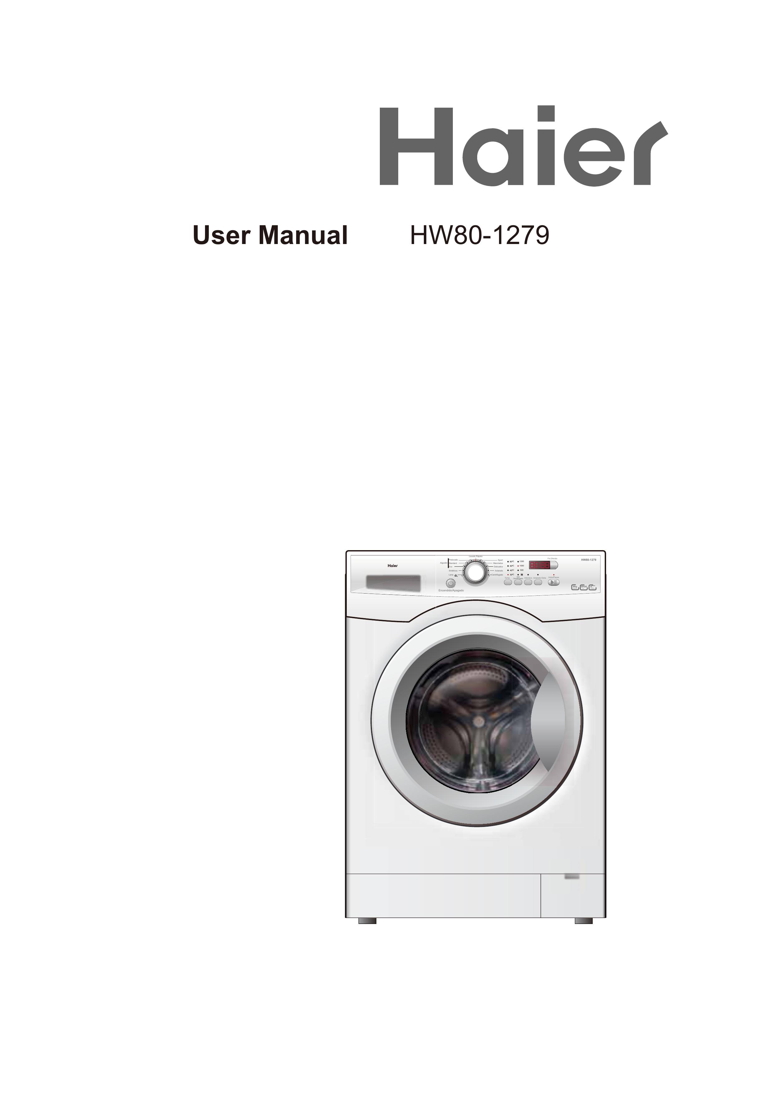 Haier HW80-1279 Washer/Dryer User Manual