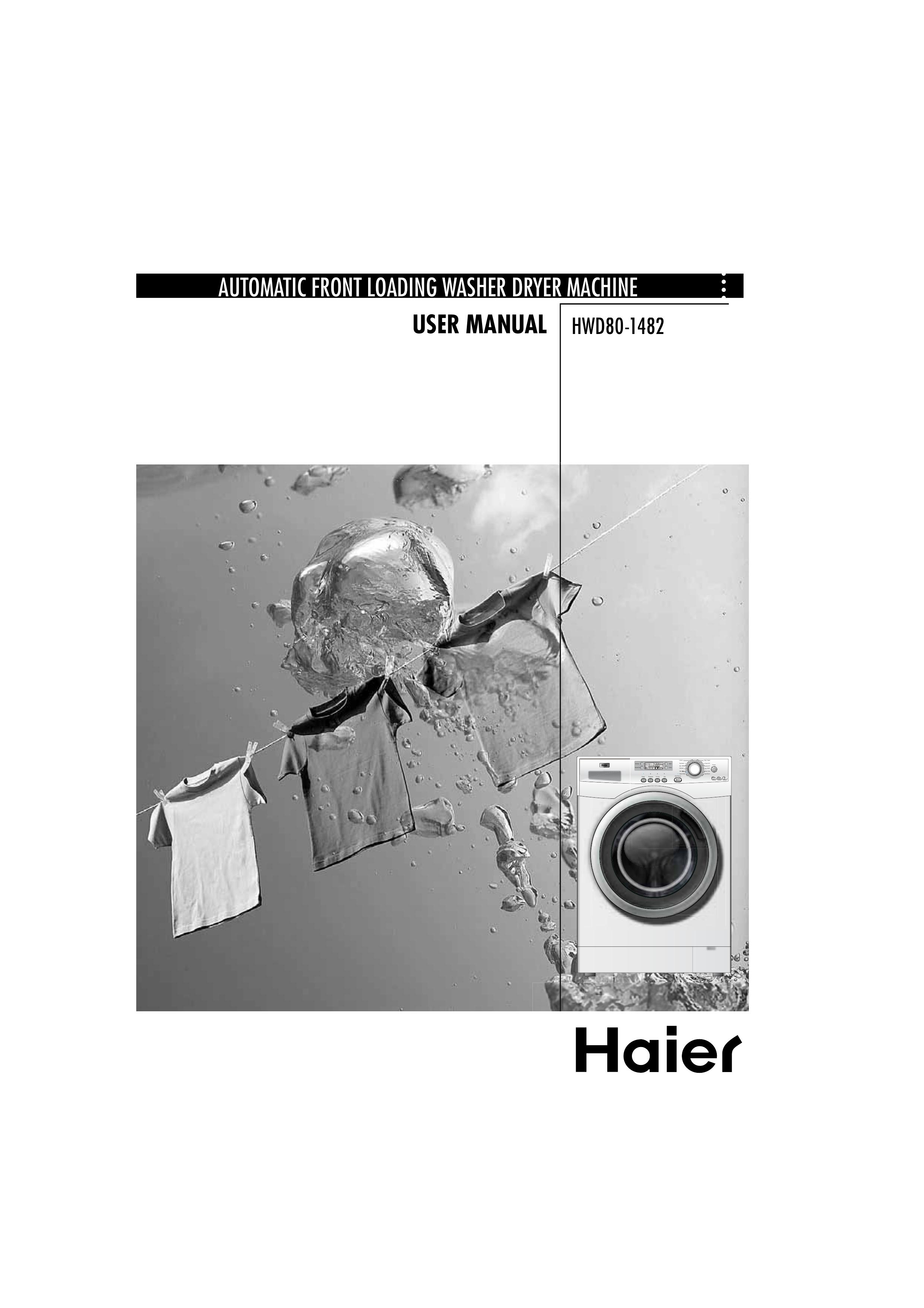 Haier HWD70-1482 Washer/Dryer User Manual