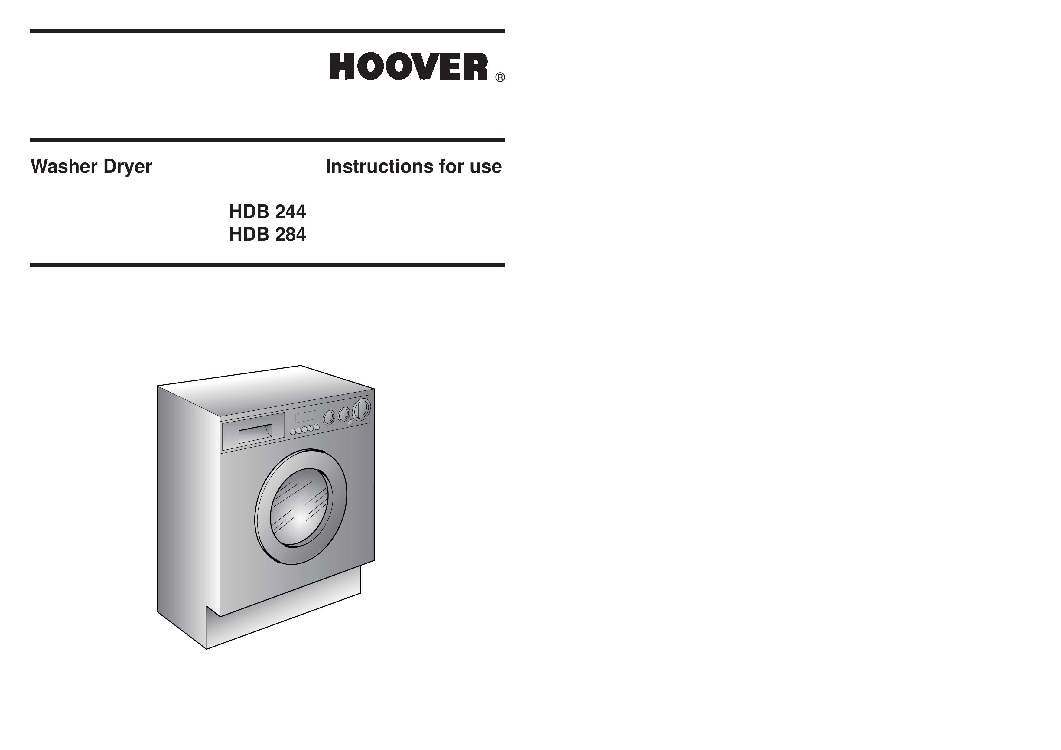 Hoover Washer Dryer Washer/Dryer User Manual