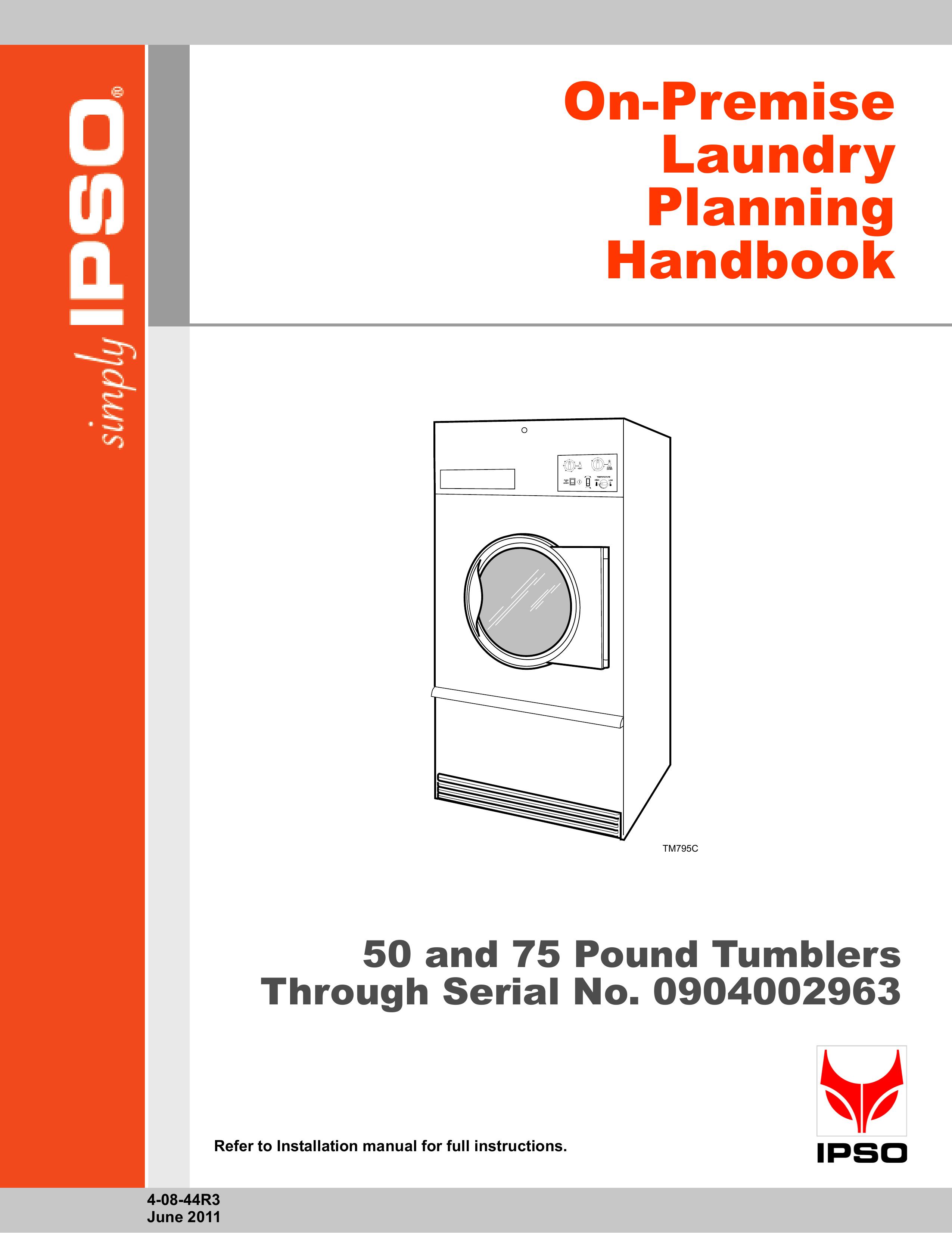 IPSO TMB795C Washer/Dryer User Manual