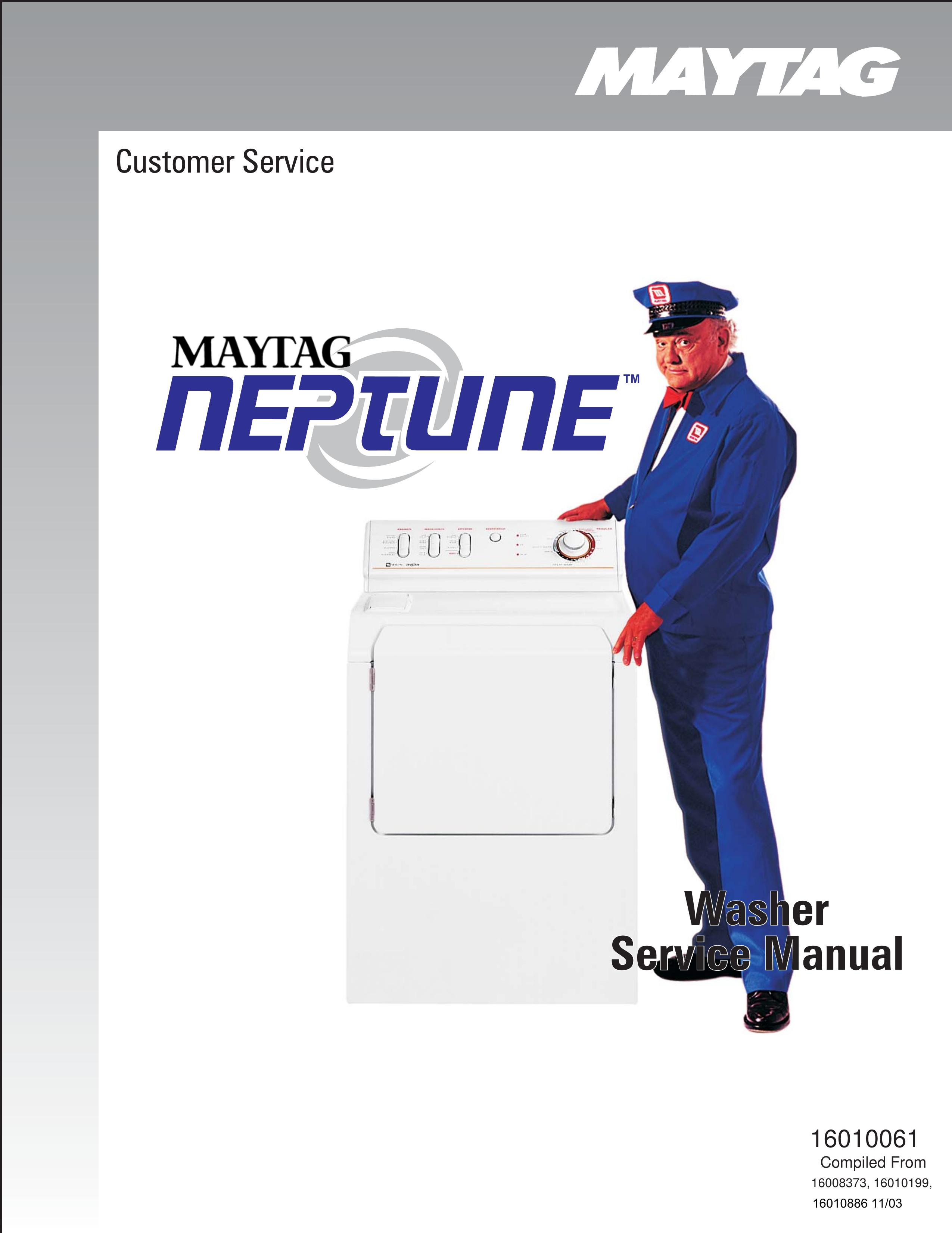 Maytag 16010061 Washer/Dryer User Manual