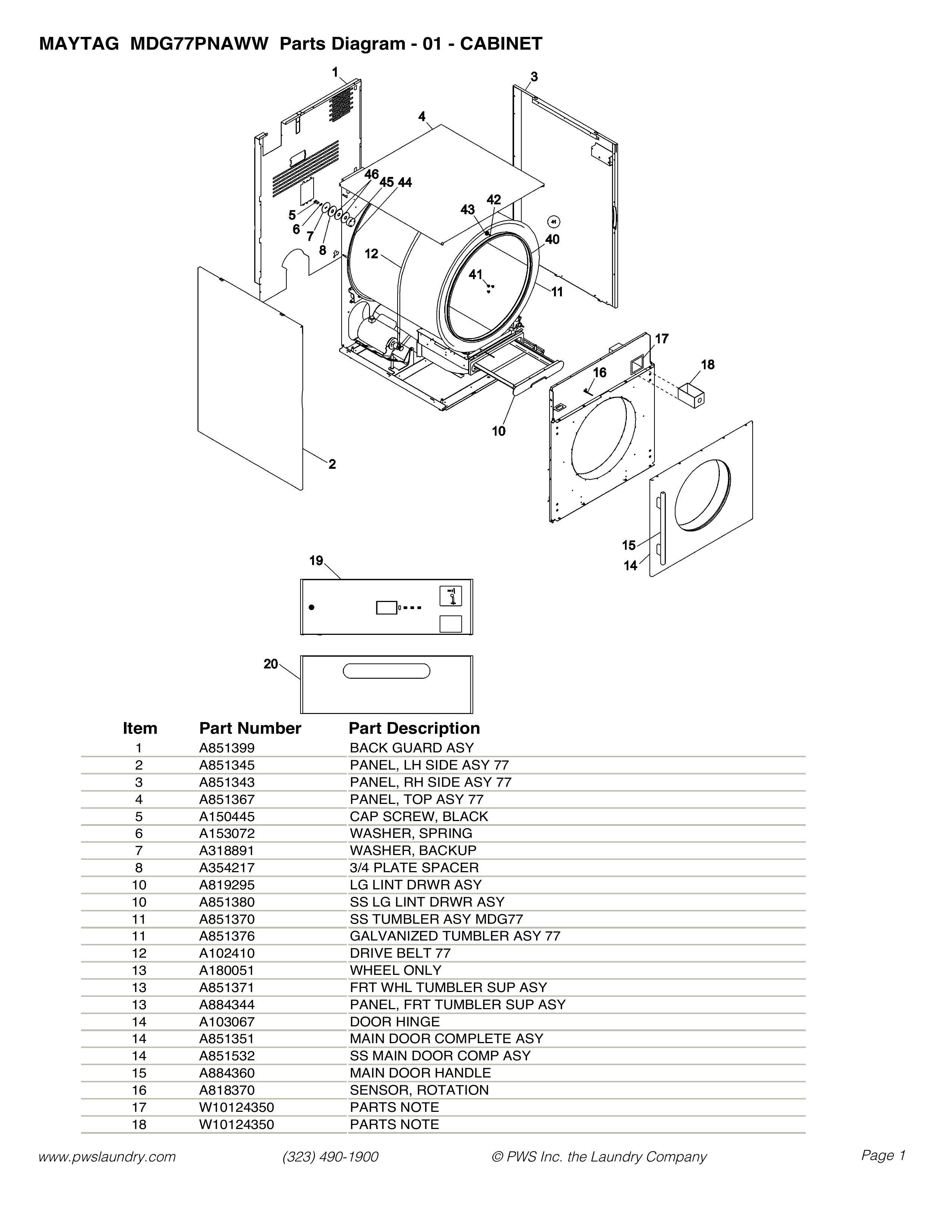 Maytag mdg77pnaww Washer/Dryer User Manual