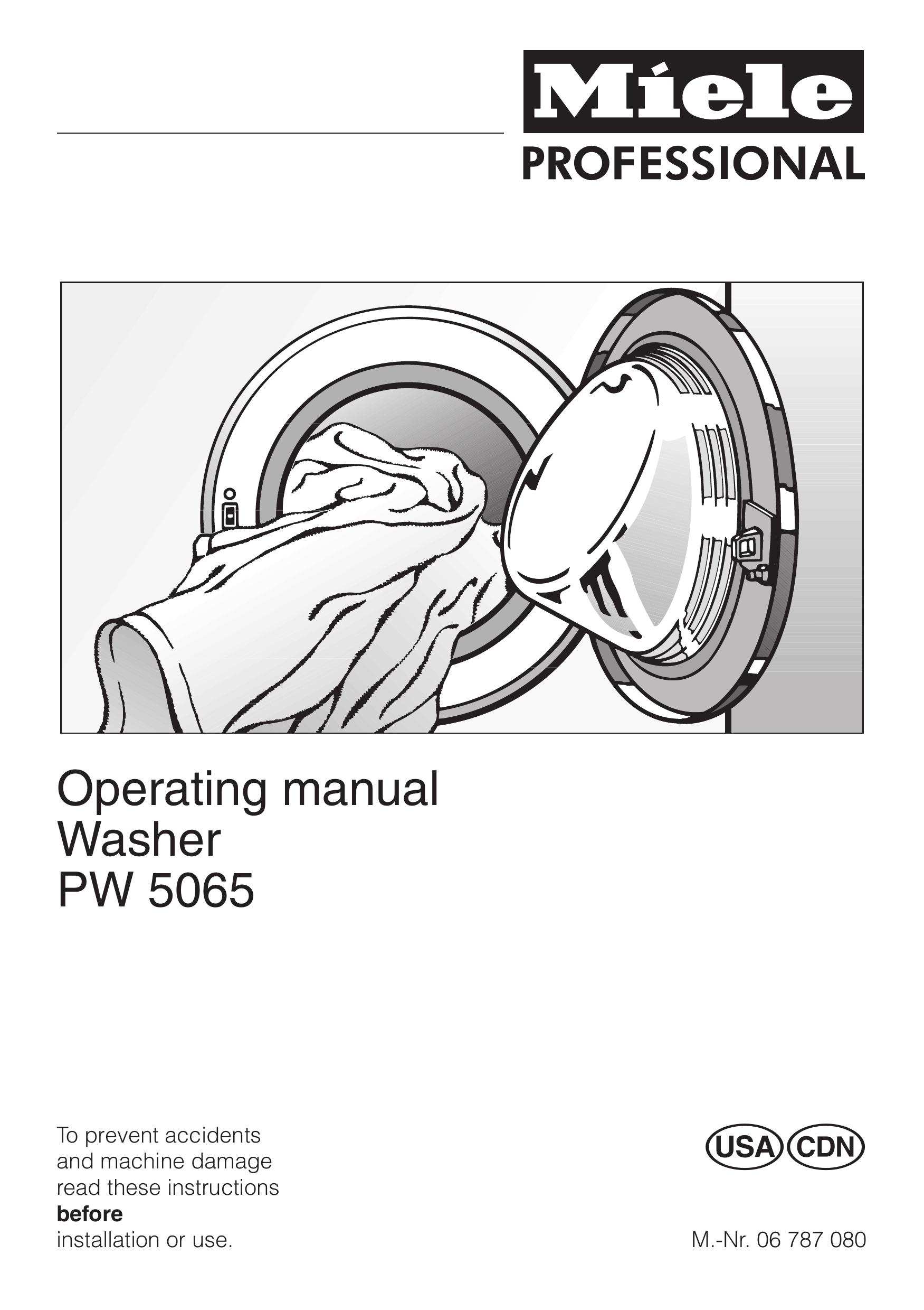 Miele PW 5065 Washer/Dryer User Manual
