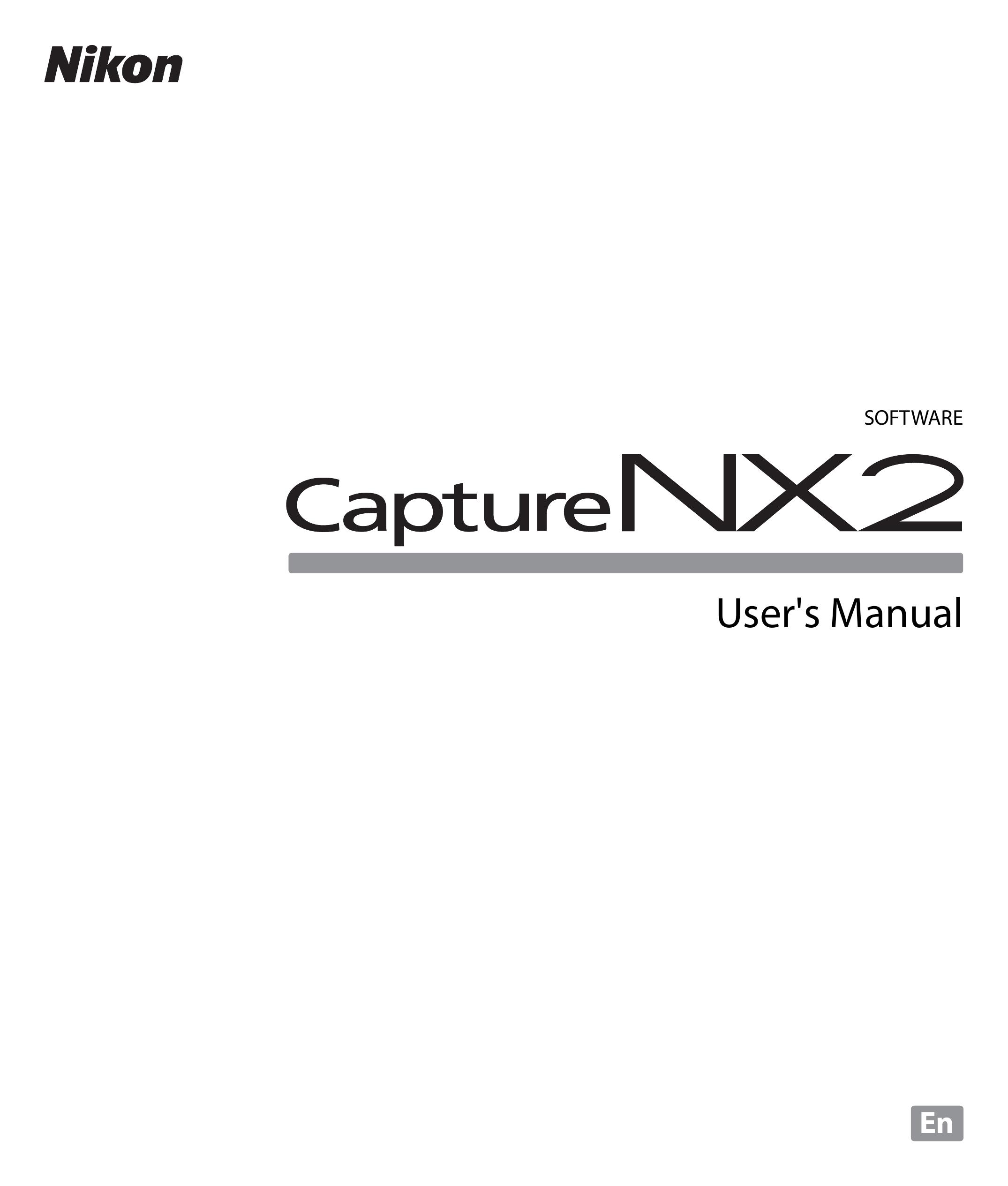 Nikon Capture NX2 Washer/Dryer User Manual
