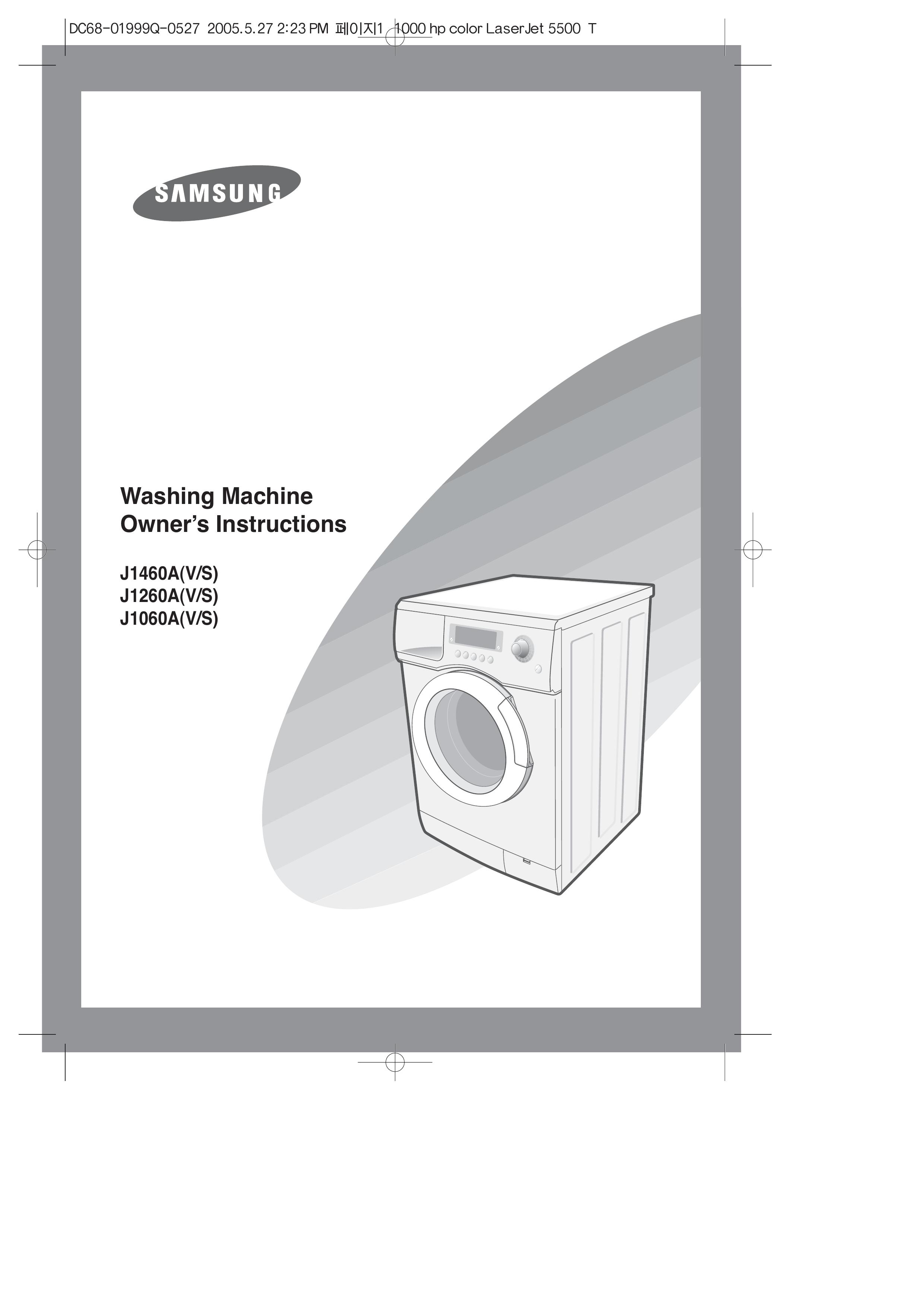 Samsung J1060A(V/S) Washer/Dryer User Manual