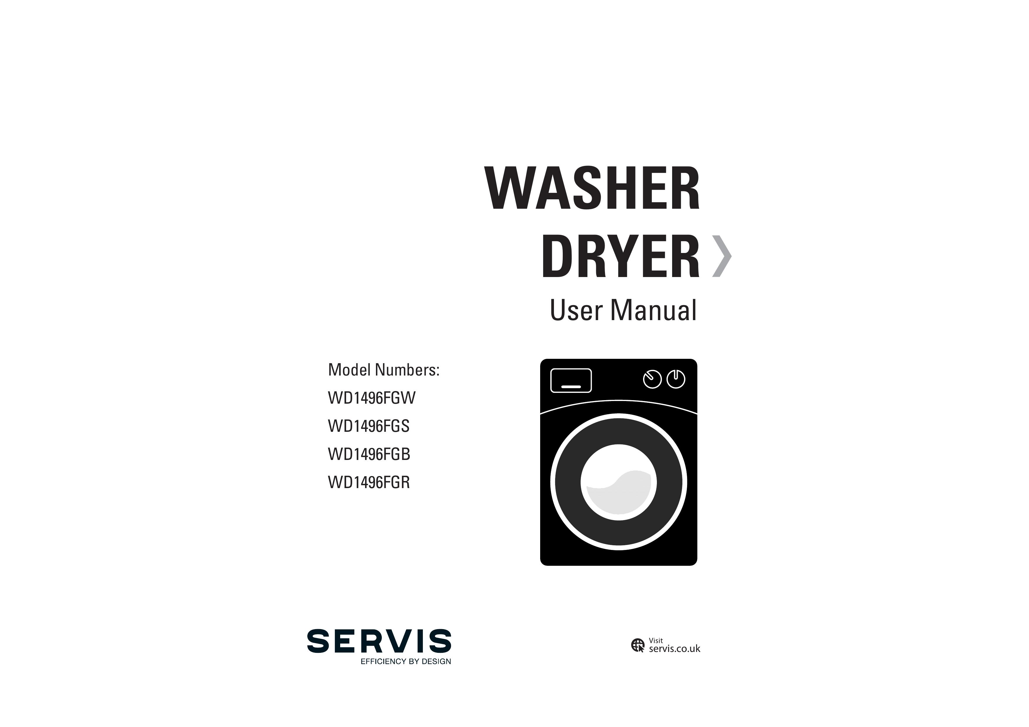 Servis WD1496FGW Washer/Dryer User Manual