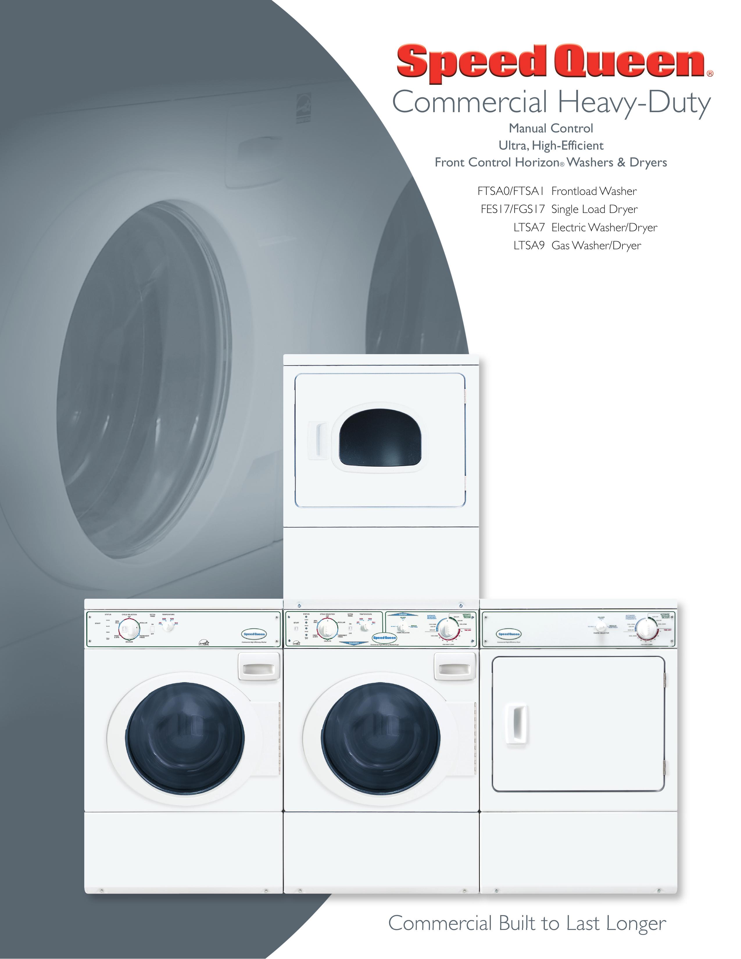 Speed Queen FTSA0 Washer/Dryer User Manual