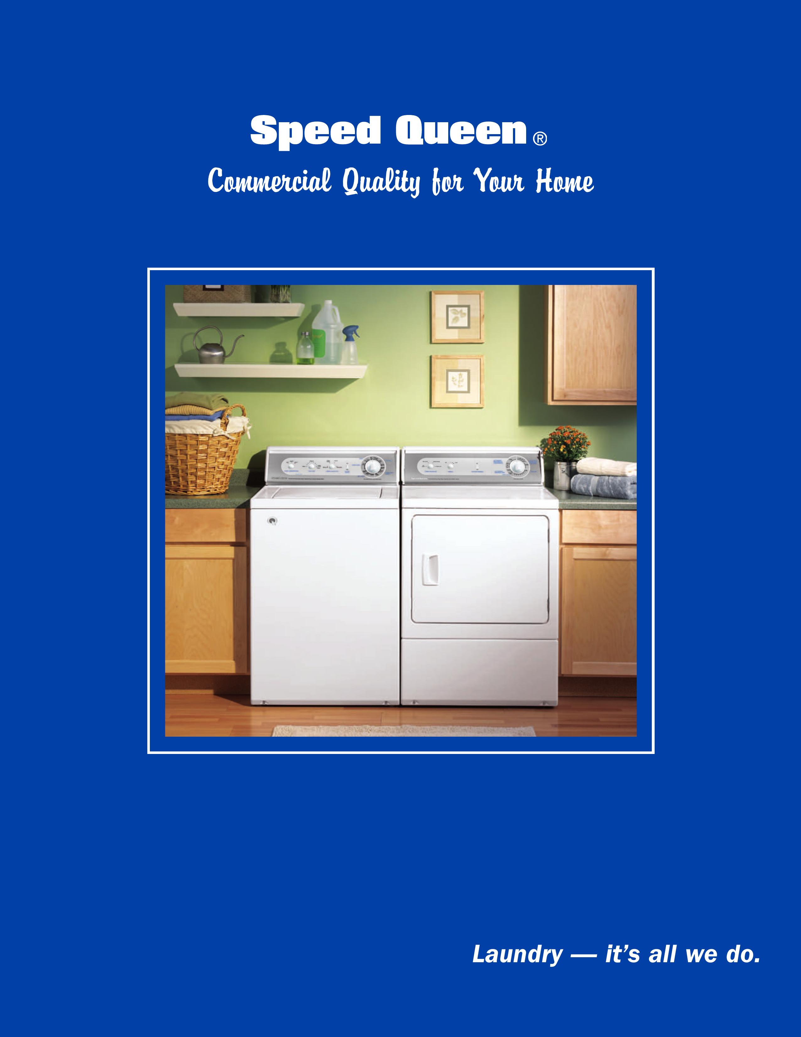 Speed Queen Home Laundry Washer/Dryer User Manual