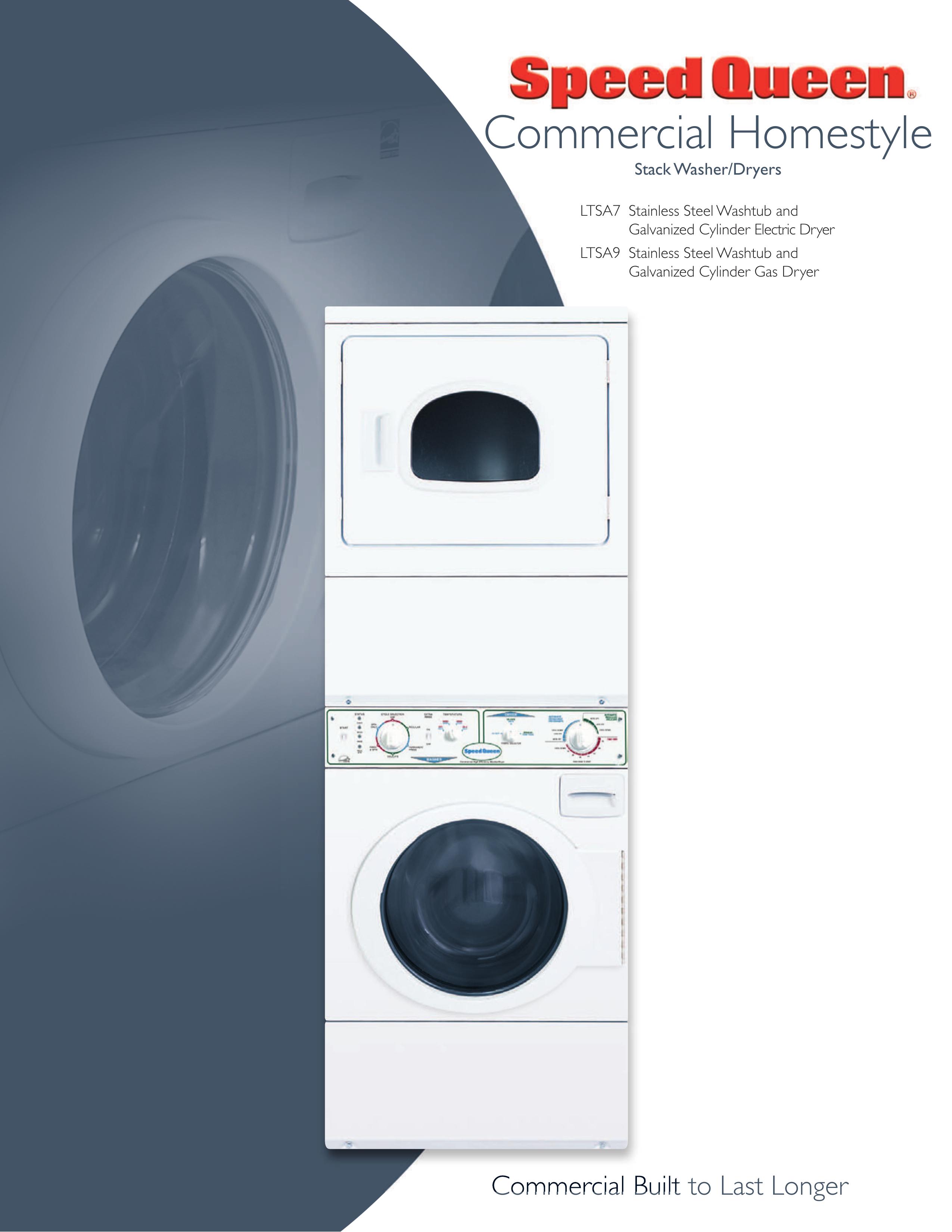 Speed Queen LTSA7 Washer/Dryer User Manual