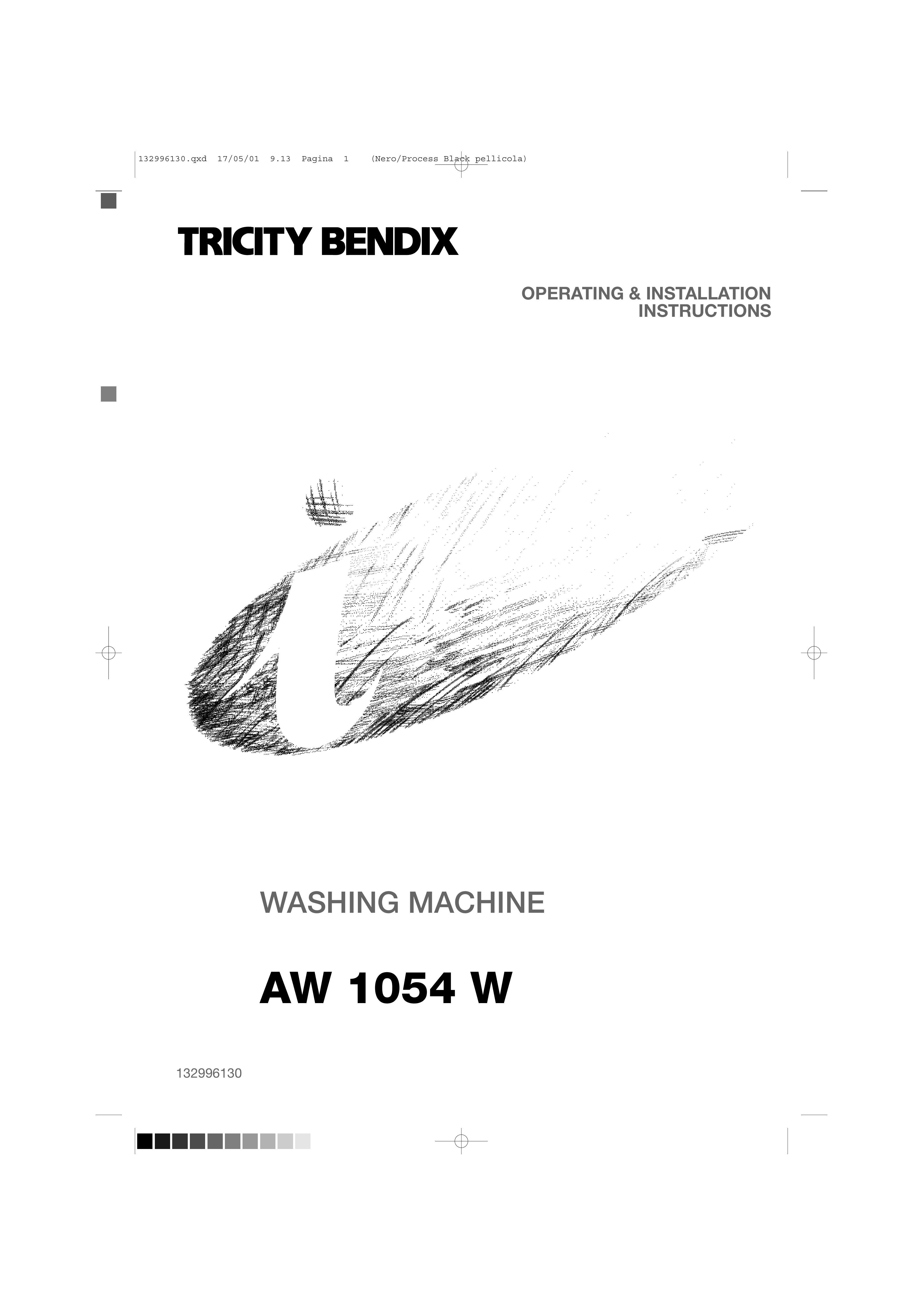 Tricity Bendix AW 1054 W Washer/Dryer User Manual