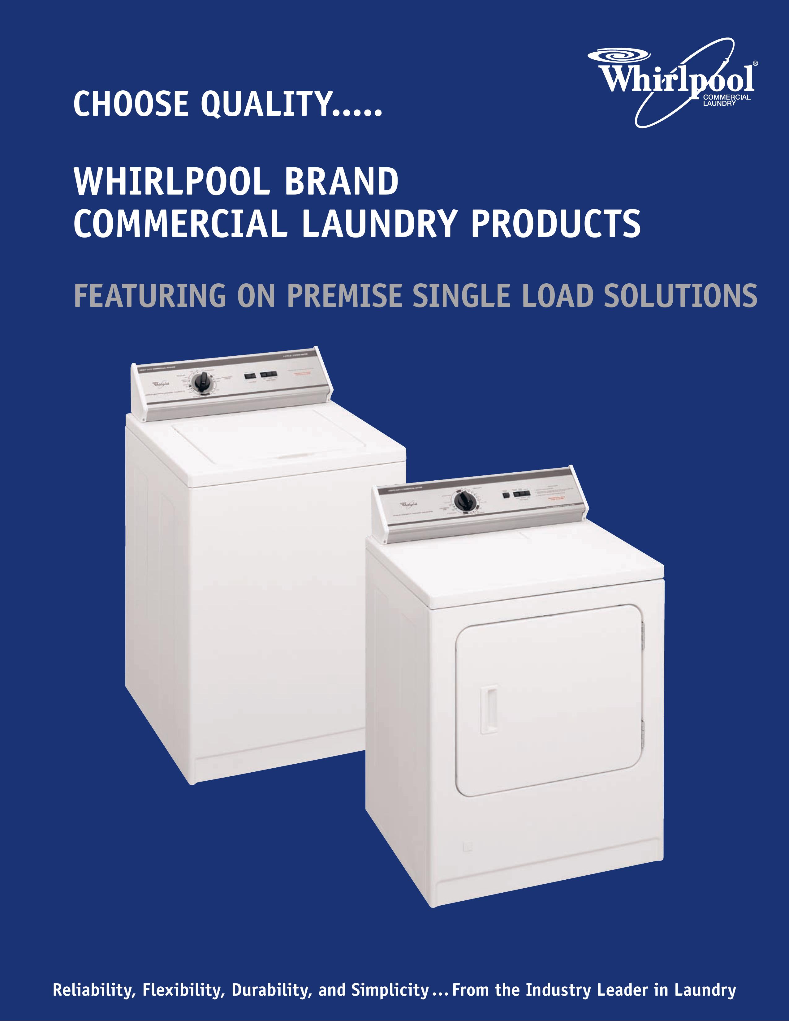 Whirlpool GCAM2792TQ Washer/Dryer User Manual