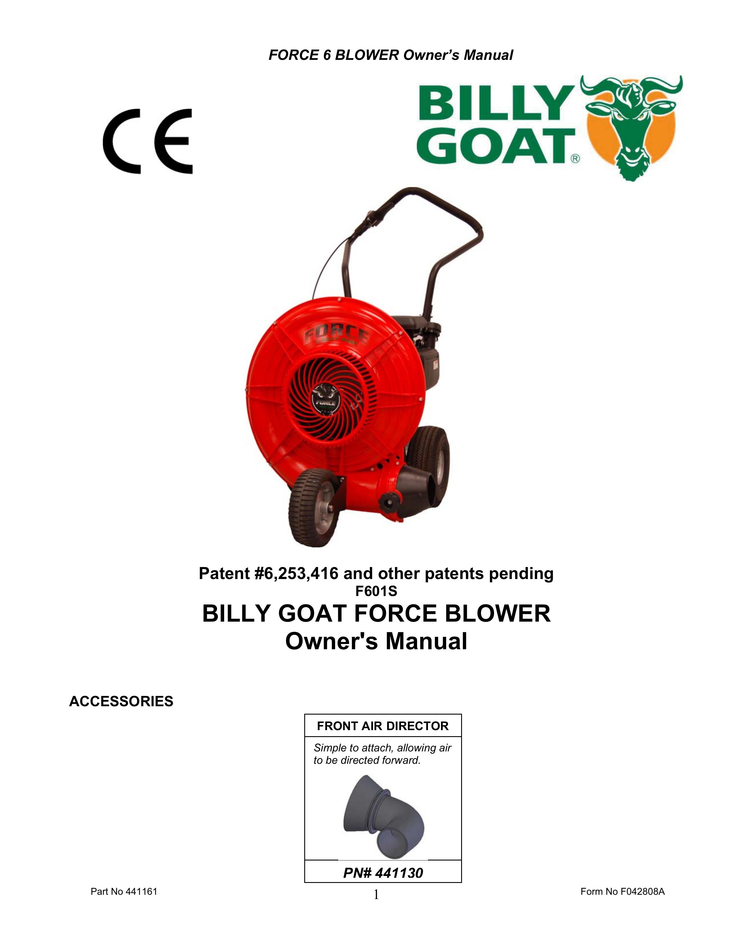 Billy Goat EX17D50012 Blower User Manual